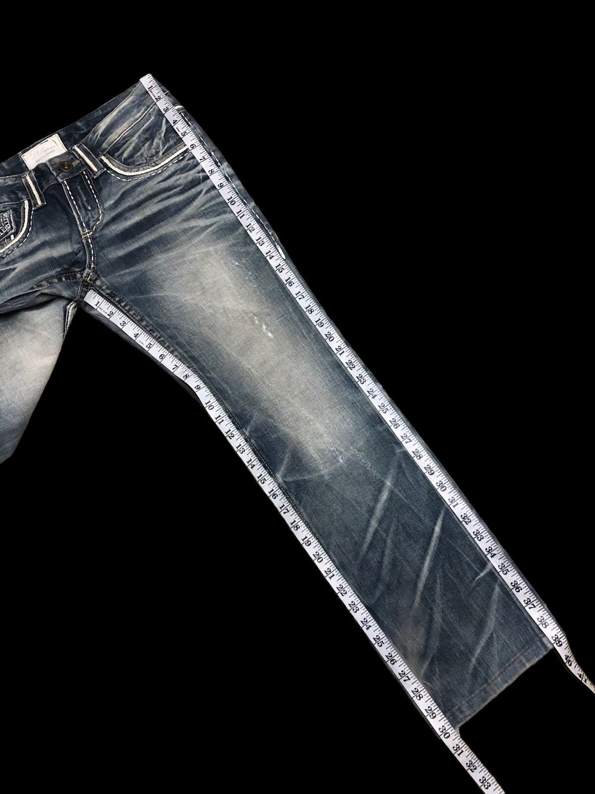 If Six Was Nine × Japanese Brand LOLITA WASHED BLUE GRAY JEANS Size US 31 - 7 Thumbnail