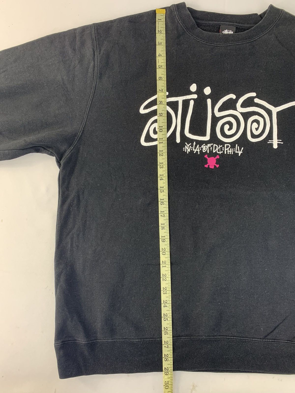 Stussy Stussy World Tour Big Logo Classic Crewneck Sweatshirt Size US XL / EU 56 / 4 - 7 Thumbnail