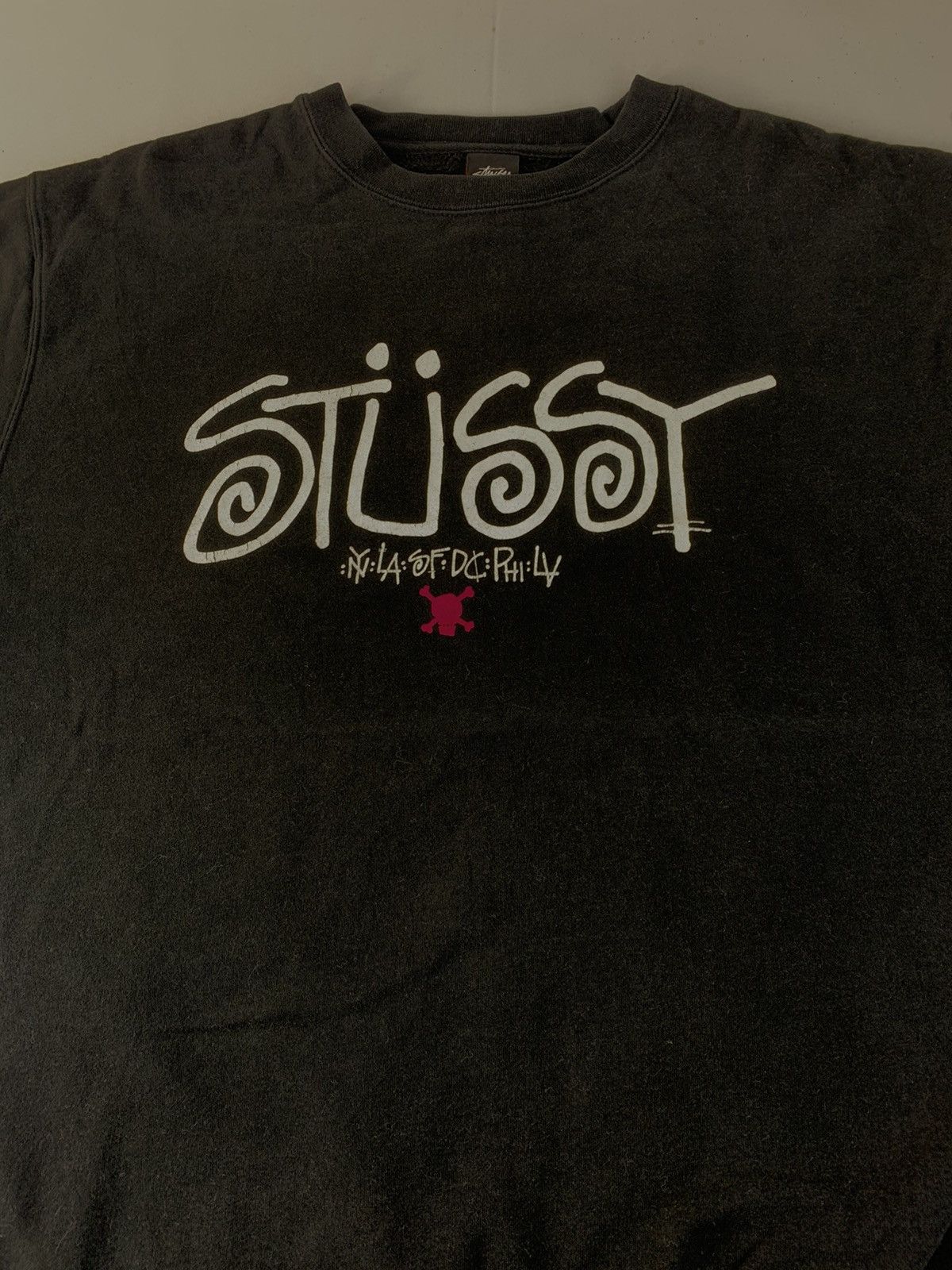 Stussy Stussy World Tour Big Logo Classic Crewneck Sweatshirt Size US XL / EU 56 / 4 - 2 Thumbnail