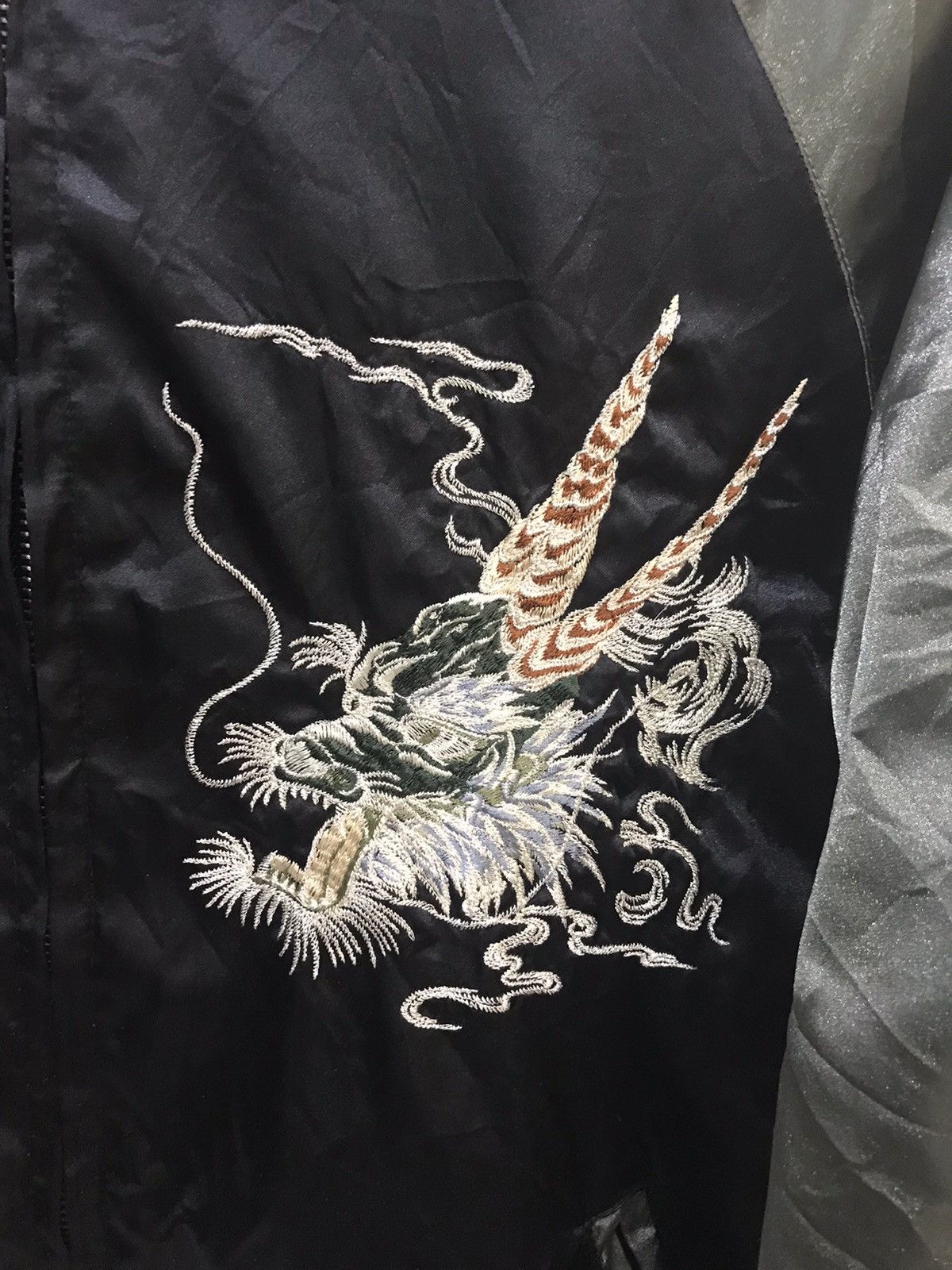 Japanese Brand Hoshihime Japan Sukajan Dragon Embroidery Designer Art Size US XL / EU 56 / 4 - 3 Thumbnail