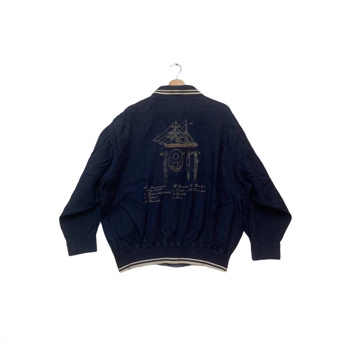 Japanese Brand × Vintage 💥RARE! Vintage 90’s Pia Sports Embroidery Back Jacket Size US L / EU 52-54 / 3 - 1 Thumbnail