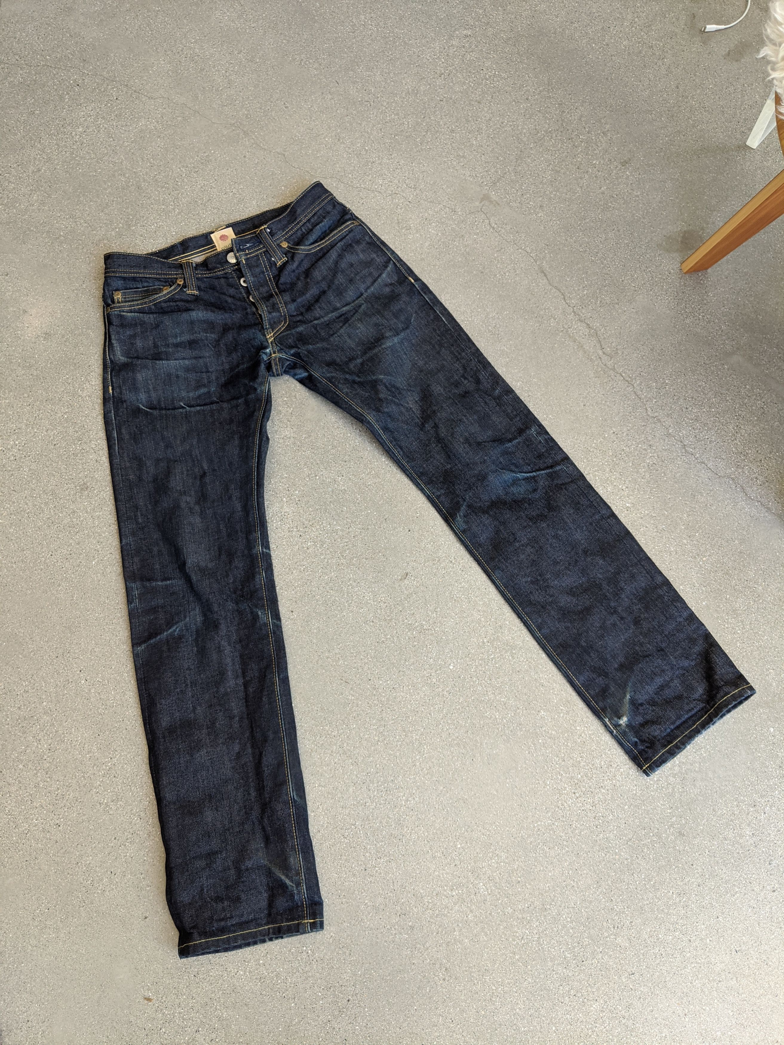Somet 003 Low Rise Straight 13.8oz Japanese Selvedge Denim Jeans | Grailed