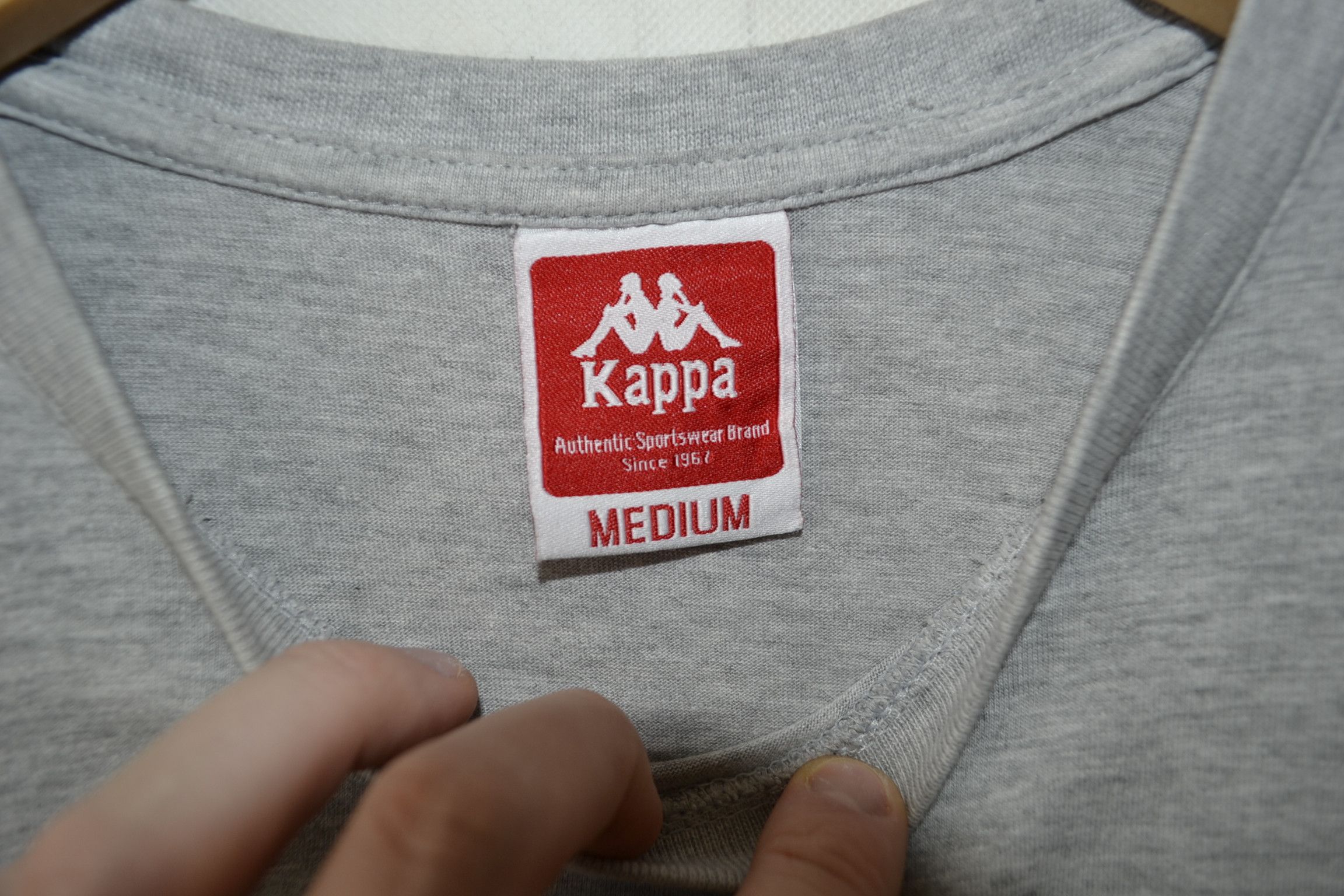 Kappa × Vintage Kappa T-Shirt Gray Cotton Short Sleeve Size M Size US M / EU 48-50 / 2 - 2 Thumbnail