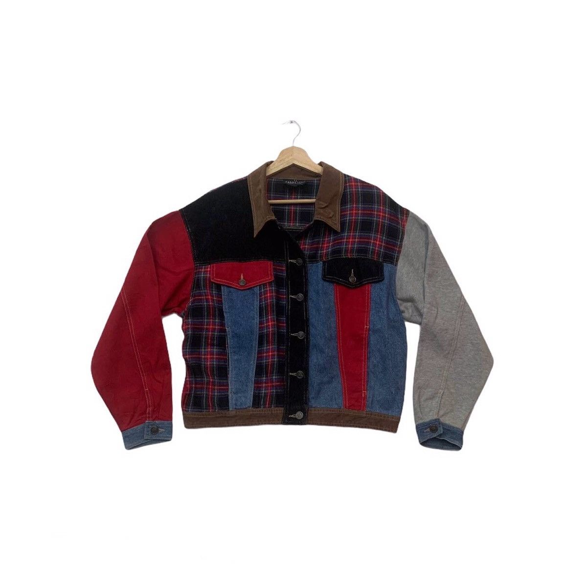 Japanese Brand BEST OFFER🔥Carole Patchwork Style Check Jacket Nice Design Size US M / EU 48-50 / 2 - 1 Thumbnail