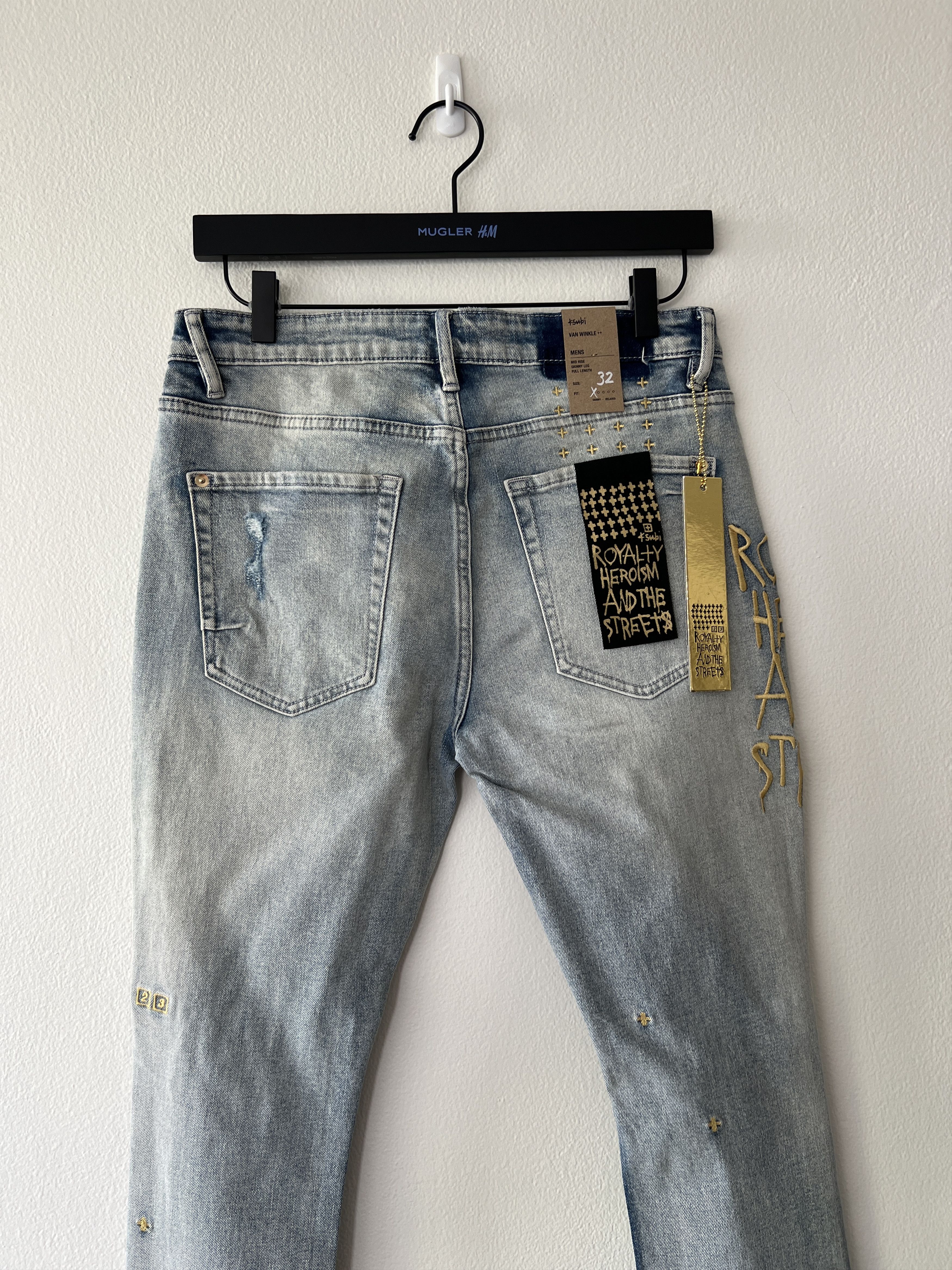 Ksubi jean 32 medium Van Winkle 23 edition mid blue gold tag Size US 32 / EU 48 - 6 Thumbnail