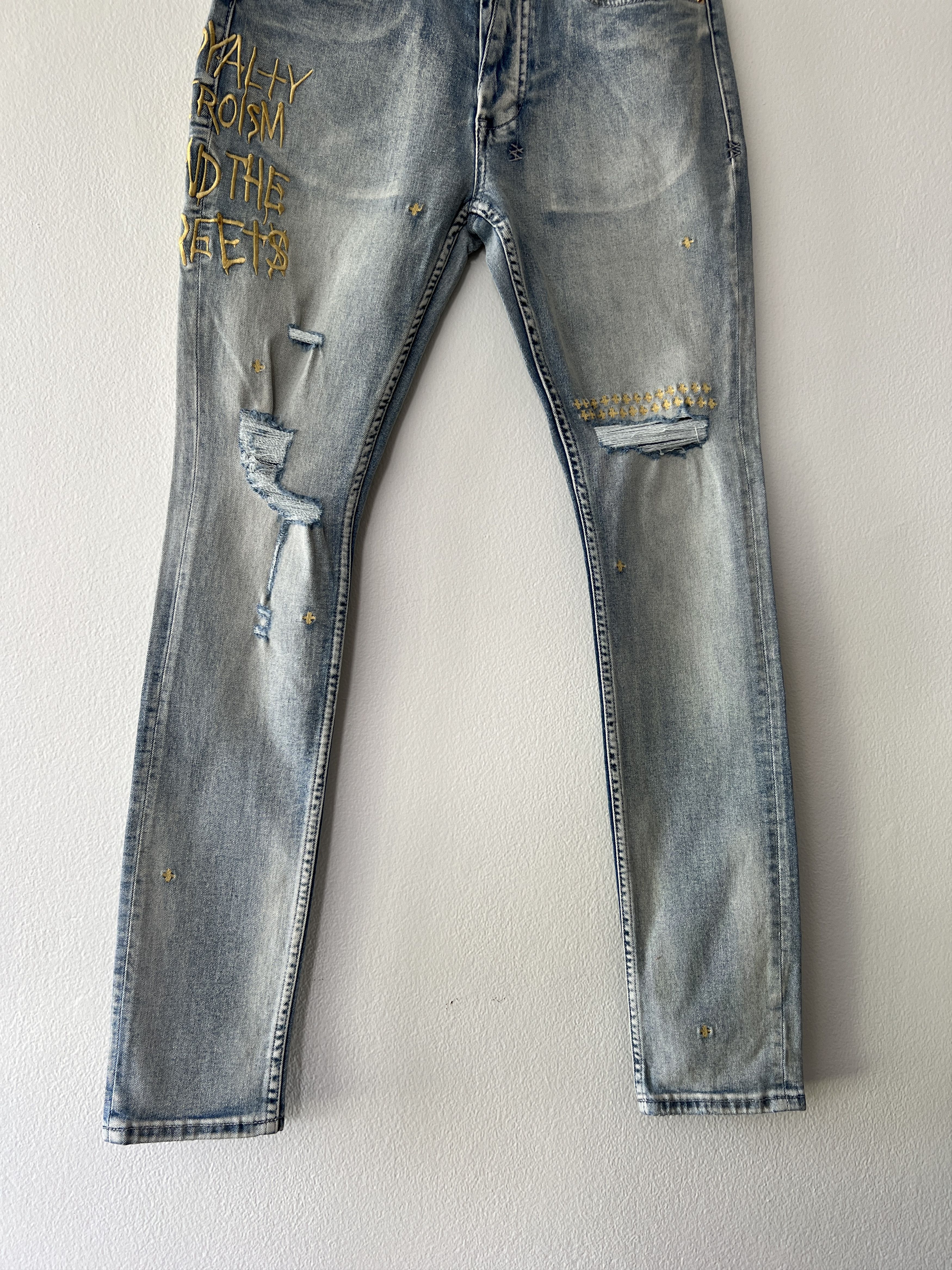 Ksubi jean 32 medium Van Winkle 23 edition mid blue gold tag Size US 32 / EU 48 - 3 Thumbnail