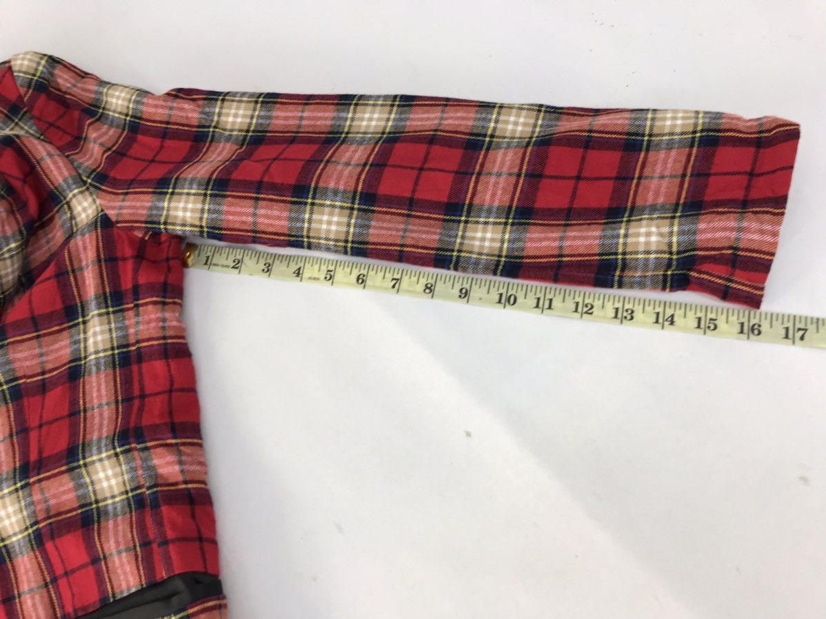 Japanese Brand Junky Mood Checked Tartan Screen Printed Coat Jacket R180j Size M / US 6-8 / IT 42-44 - 13 Thumbnail