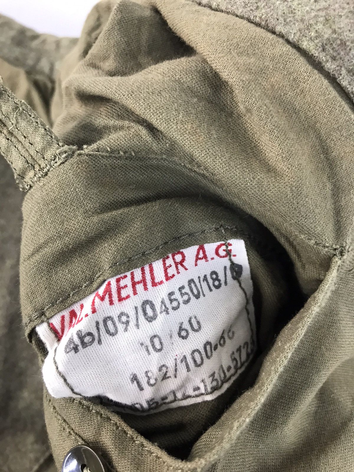 Uniform Wares Vintage Val. Mehler A G Military Germany Uniform Ware Wool Size US M / EU 48-50 / 2 - 7 Thumbnail