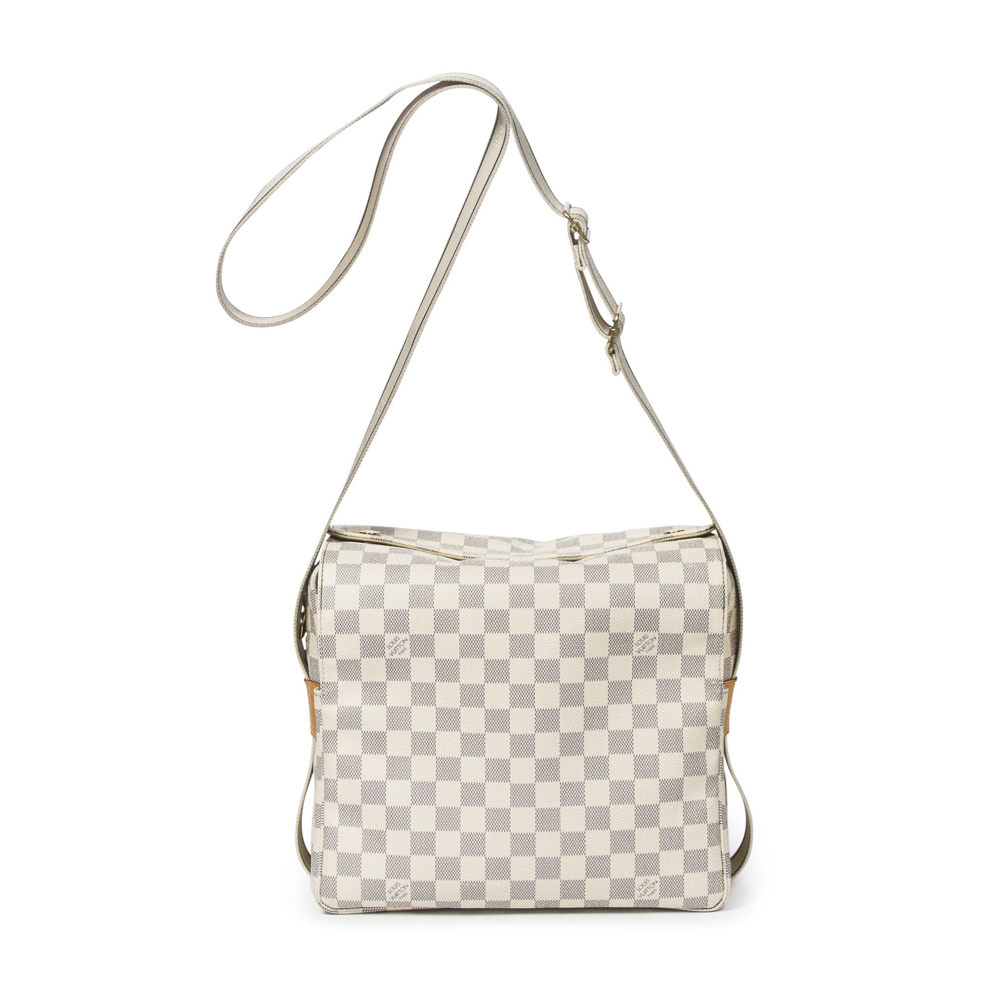 Louis Vuitton Damier Azur Naviglio Shoulder Bag N51189 LV Auth nh257
