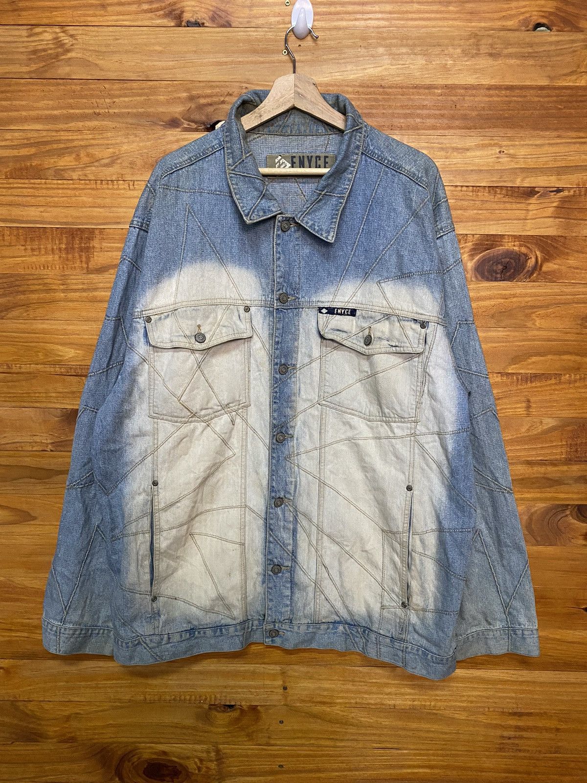 Japanese Brand Enyce Brand Denim Patchwork Shirt Jacket | Grailed
