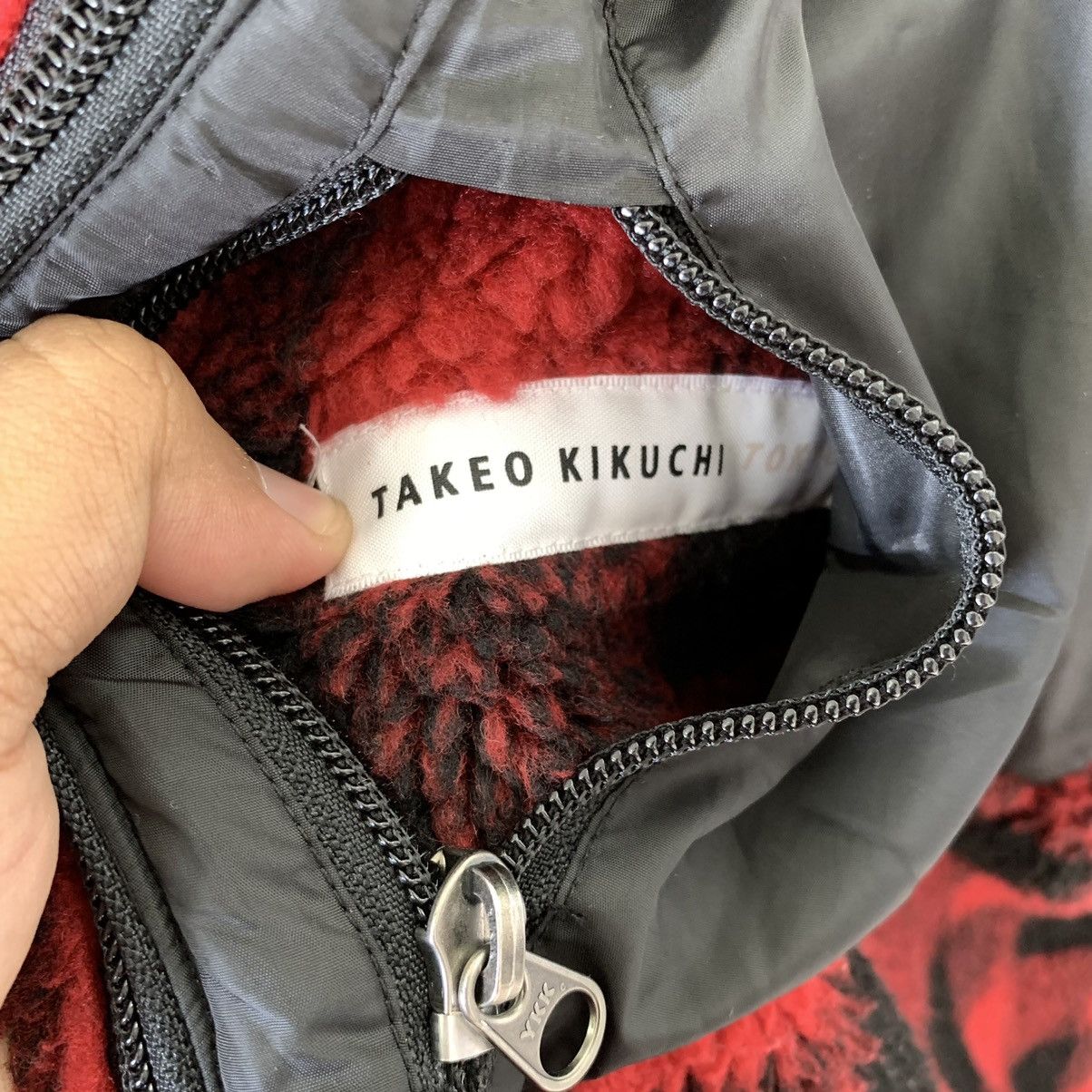 Designer × Japanese Brand × Takeo Kikuchi Fleece Sherpa Lining Jacket Check Reversible Takeo Kikuchi Size US M / EU 48-50 / 2 - 3 Thumbnail