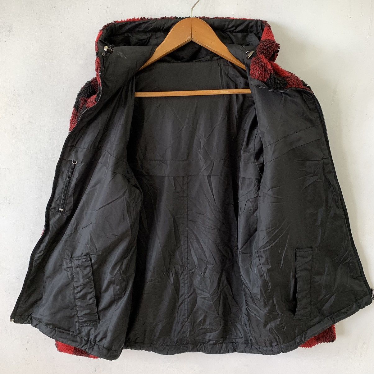 Designer × Japanese Brand × Takeo Kikuchi Fleece Sherpa Lining Jacket Check Reversible Takeo Kikuchi Size US M / EU 48-50 / 2 - 5 Thumbnail