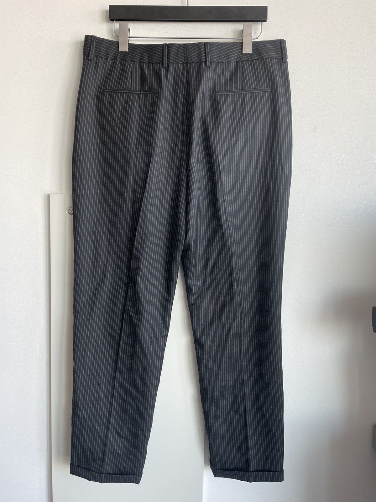 Saint Laurent Paris × Yves Saint Laurent Rare Classic Sold Out Striped Rive Gauche Wool Silk Pant Size US 34 / EU 50 - 18 Thumbnail