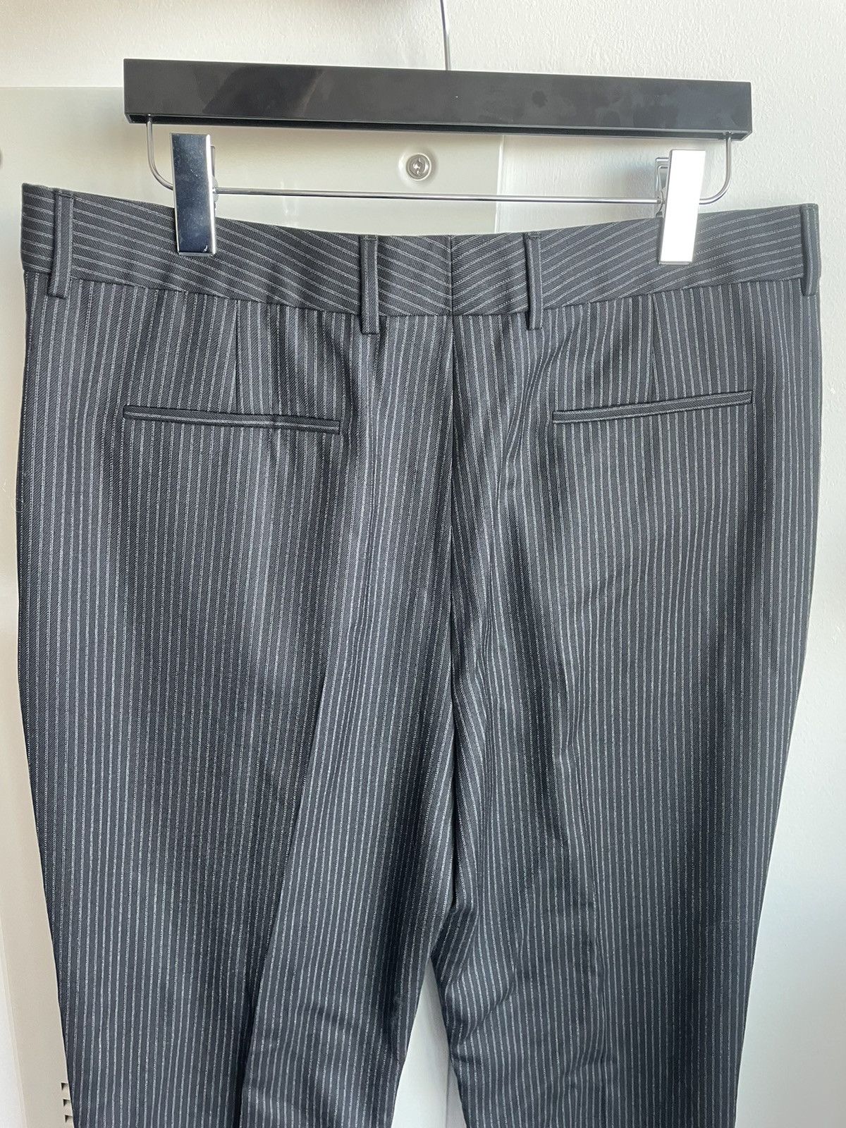 Saint Laurent Paris × Yves Saint Laurent Rare Classic Sold Out Striped Rive Gauche Wool Silk Pant Size US 34 / EU 50 - 23 Thumbnail