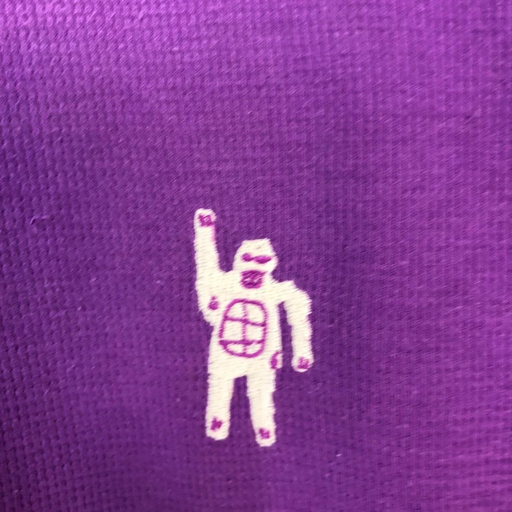 Jean-Michel Basquiat Jean-Micheal Basquiat Purple shirt #3541 Size US XL / EU 56 / 4 - 4 Thumbnail