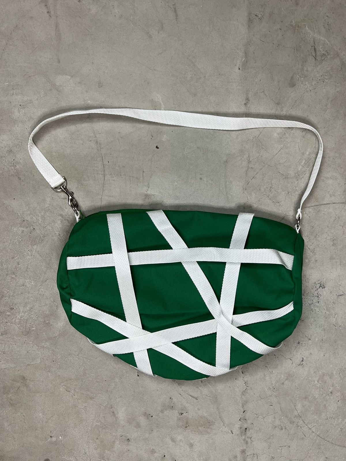 Aris Tatalovich 1/1 Strapped Shoulder Bag in Green, Men's