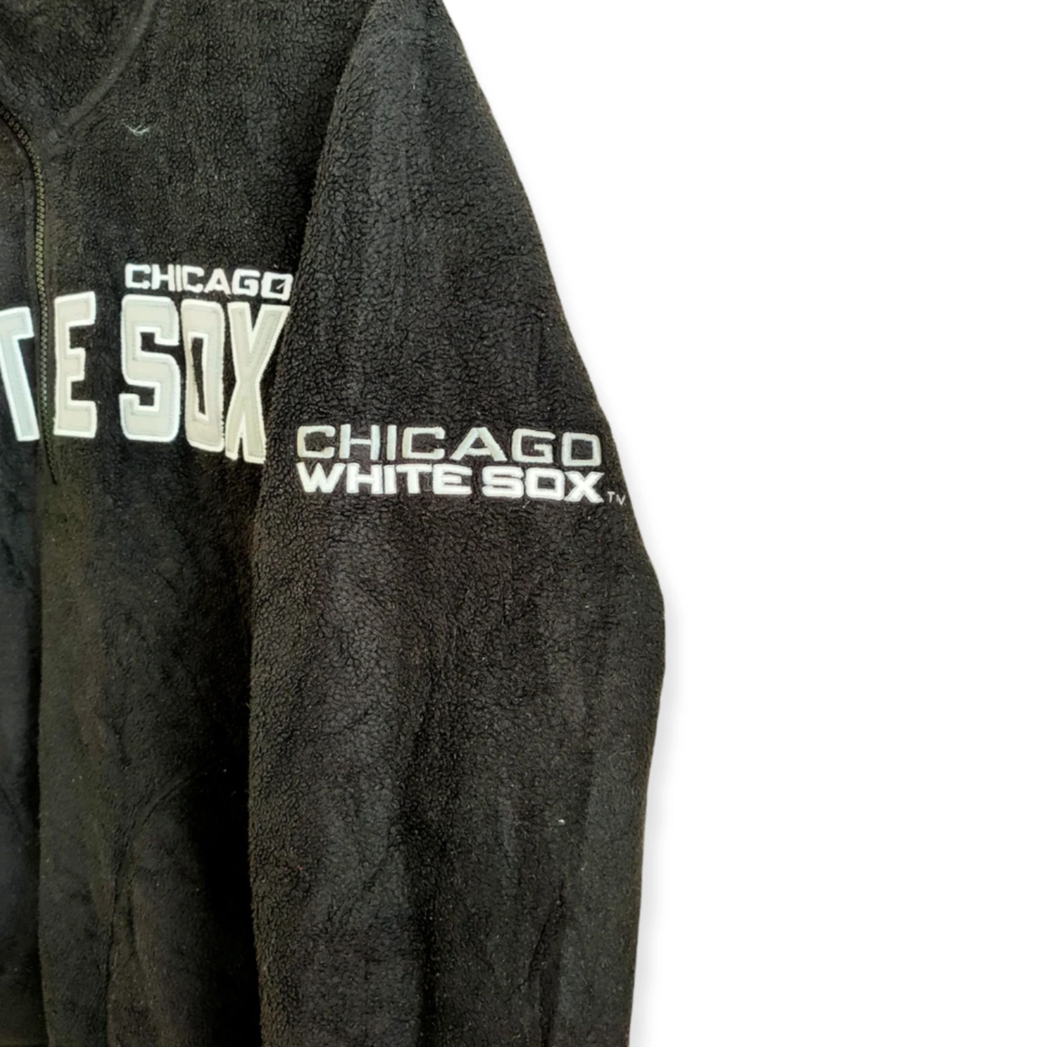 MLB × Uniqlo × Vintage Vintage Fleece MLB Chicago White Sox Half Zipup Fleece Size US L / EU 52-54 / 3 - 5 Thumbnail