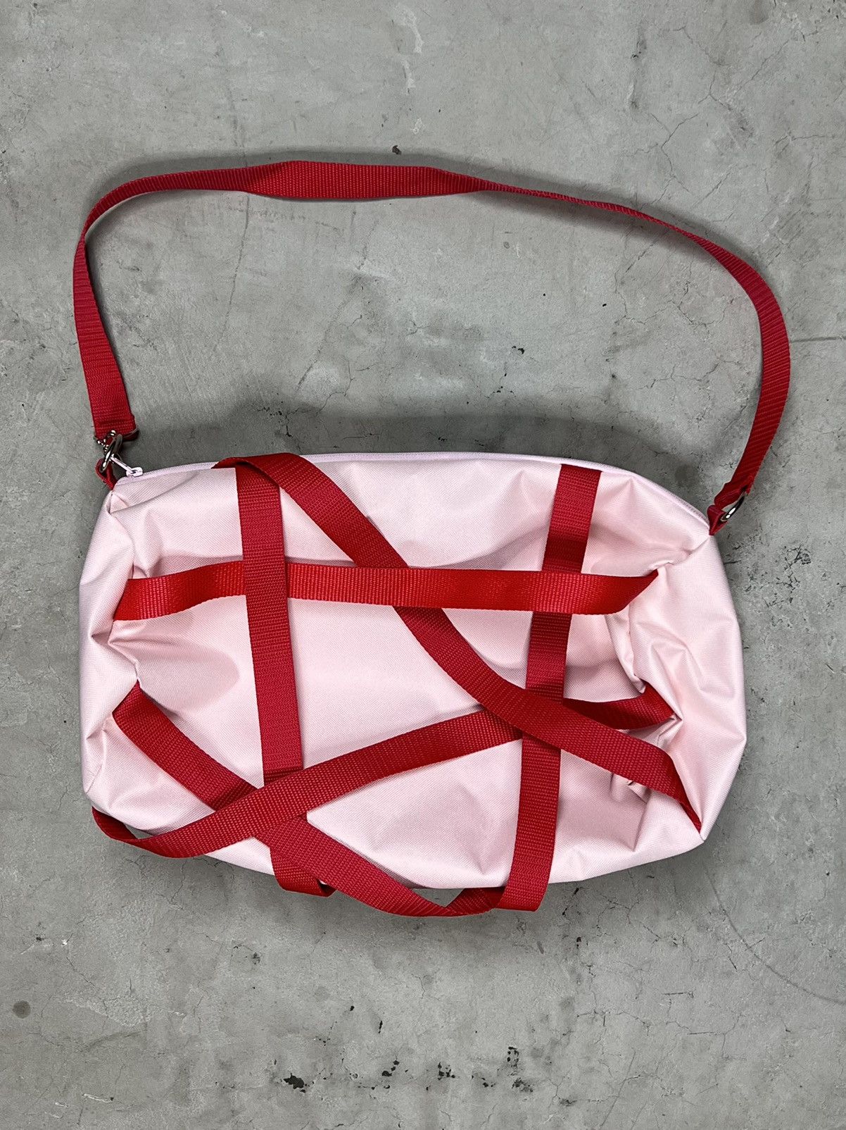 Aris Tatalovich 1/1 Strapped Shoulder Bag in Pink, Men's