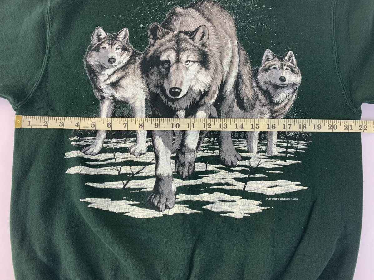 Fruit Of The Loom × Vintage 90s Fruit Of The Loom Fletcher’s Wildlife 94 Wolf Printed Size US L / EU 52-54 / 3 - 6 Thumbnail