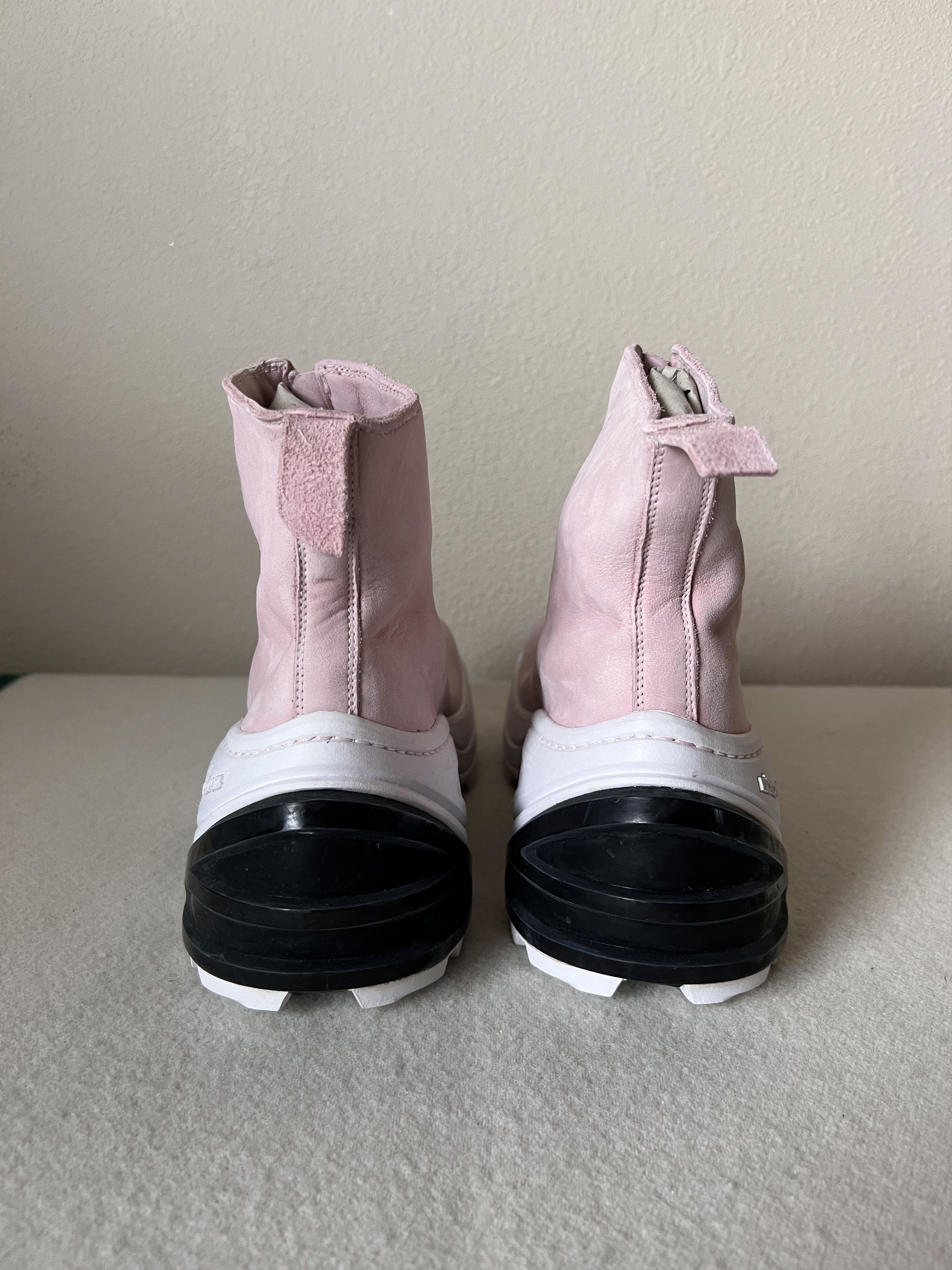 1017 Alyx 9SM Guidi Zipper Boots Pink Suede