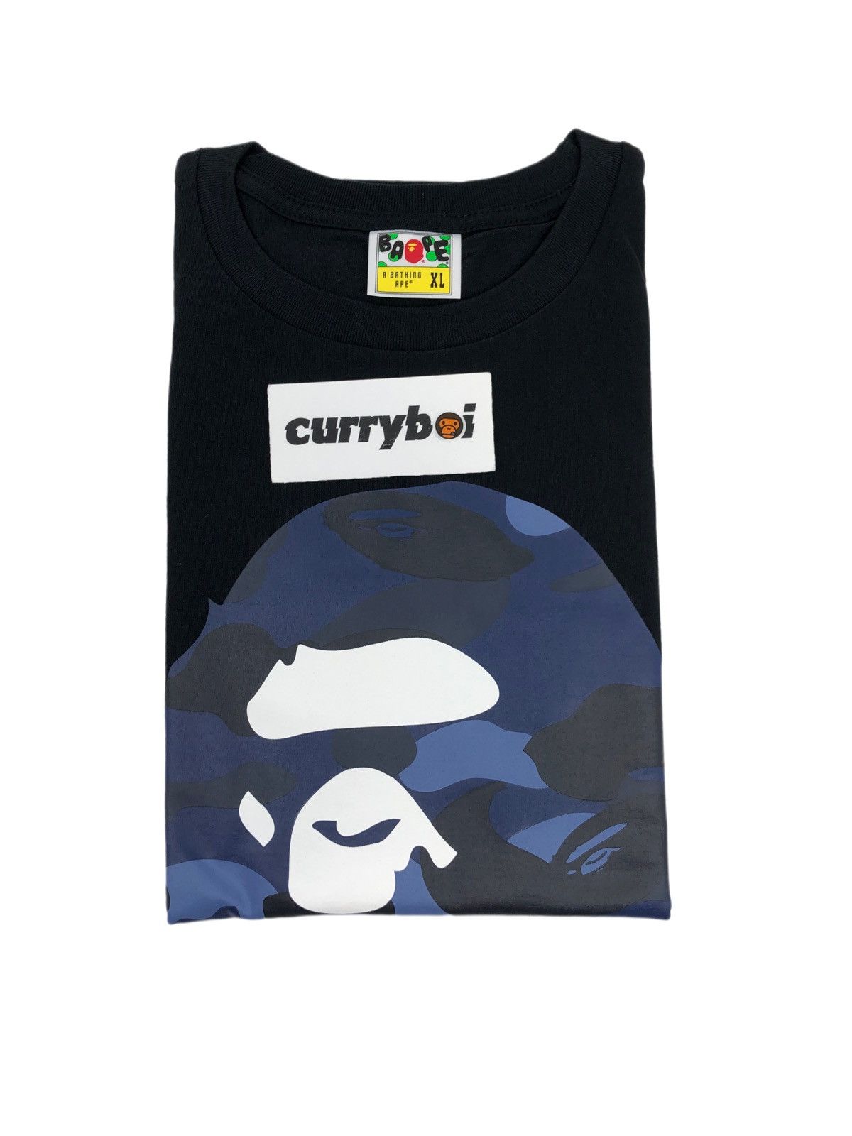Bape BAPE Color Camo Big Ape Head T-Shirt Black/Navy Size US XL / EU 56 / 4 - 4 Thumbnail