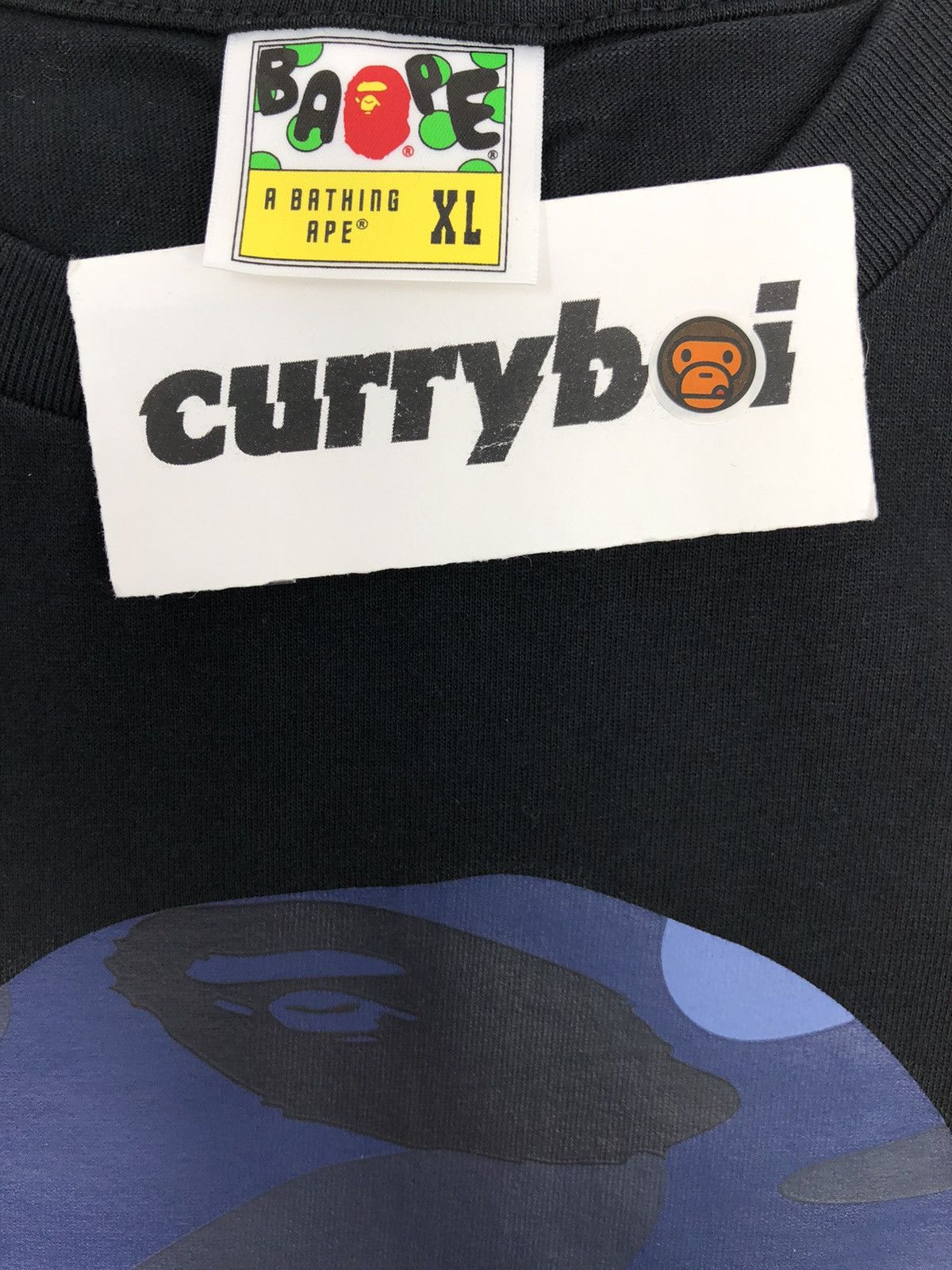 Bape BAPE Color Camo Big Ape Head T-Shirt Black/Navy Size US XL / EU 56 / 4 - 5 Thumbnail
