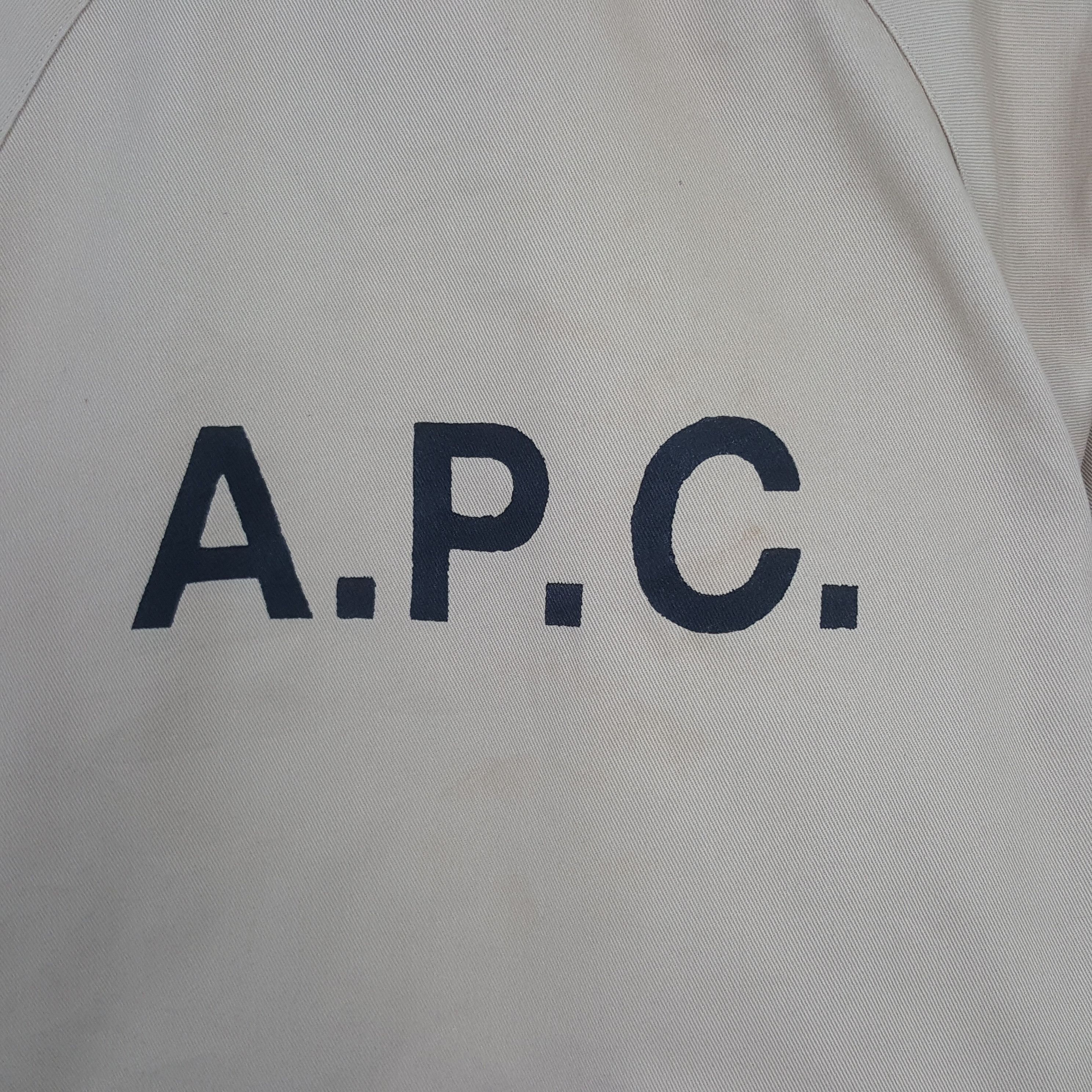 A.P.C. × Vintage Vintage A.P.C. Custom Art Big Logo Jacket With Hoodies Size US M / EU 48-50 / 2 - 2 Thumbnail