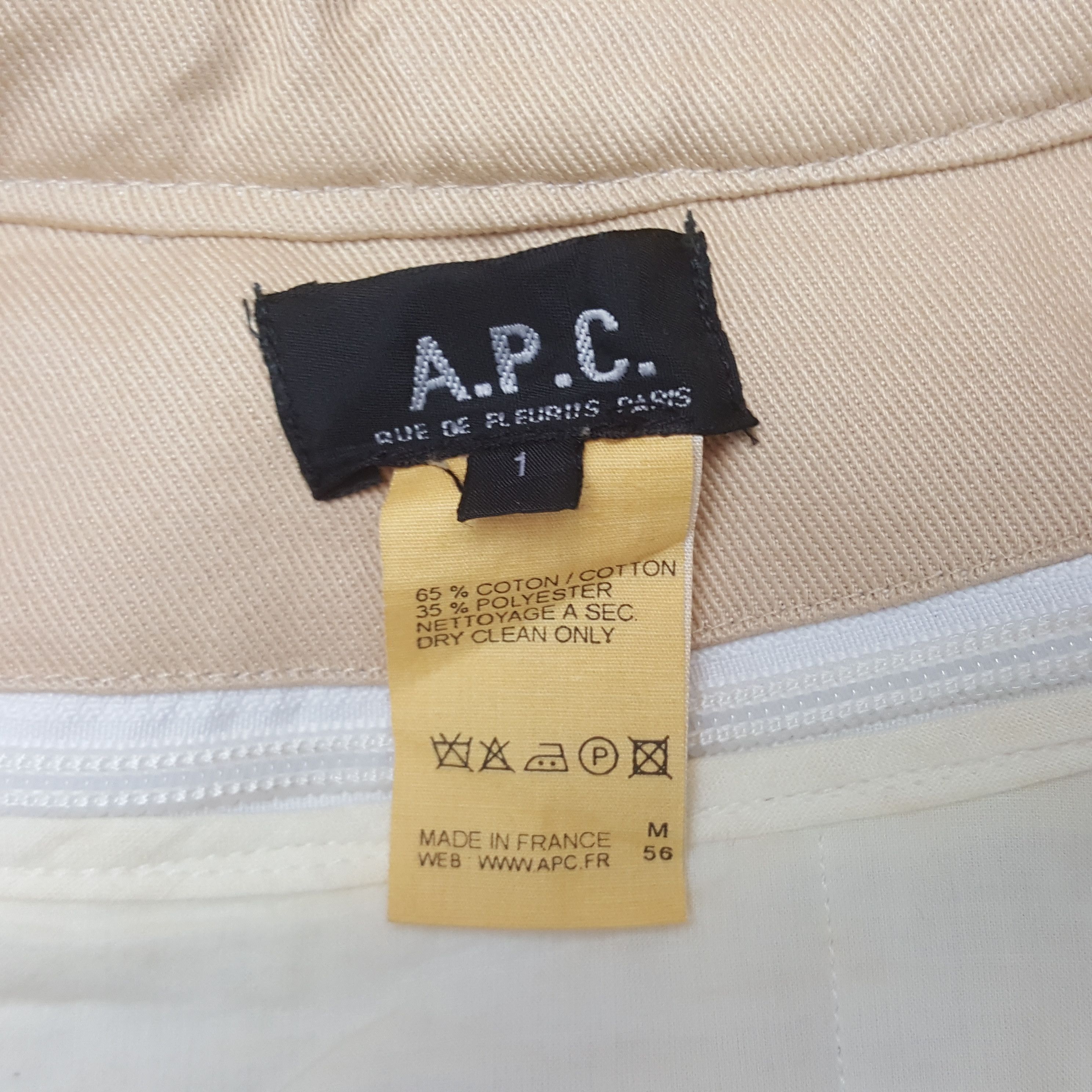 A.P.C. × Vintage Vintage A.P.C. Custom Art Big Logo Jacket With Hoodies Size US M / EU 48-50 / 2 - 6 Thumbnail