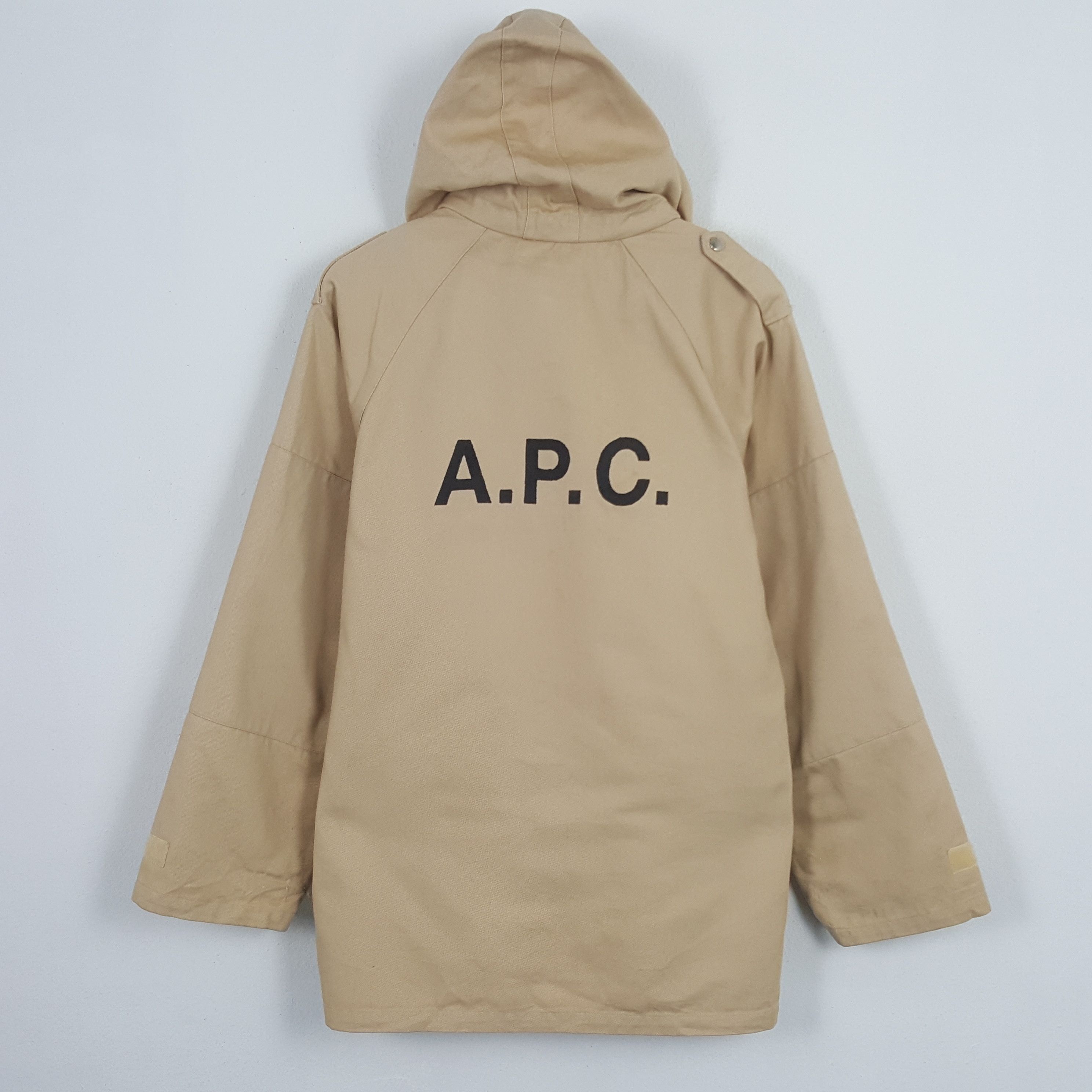 A.P.C. × Vintage Vintage A.P.C. Custom Art Big Logo Jacket With Hoodies Size US M / EU 48-50 / 2 - 1 Thumbnail