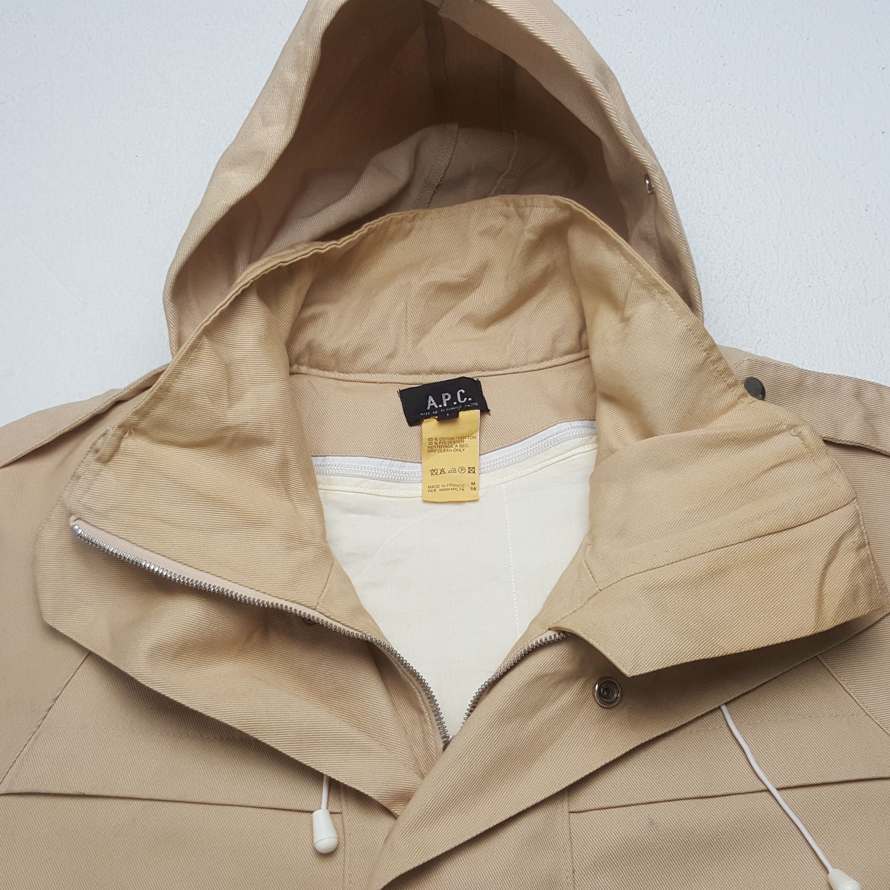 A.P.C. × Vintage Vintage A.P.C. Custom Art Big Logo Jacket With Hoodies Size US M / EU 48-50 / 2 - 5 Thumbnail