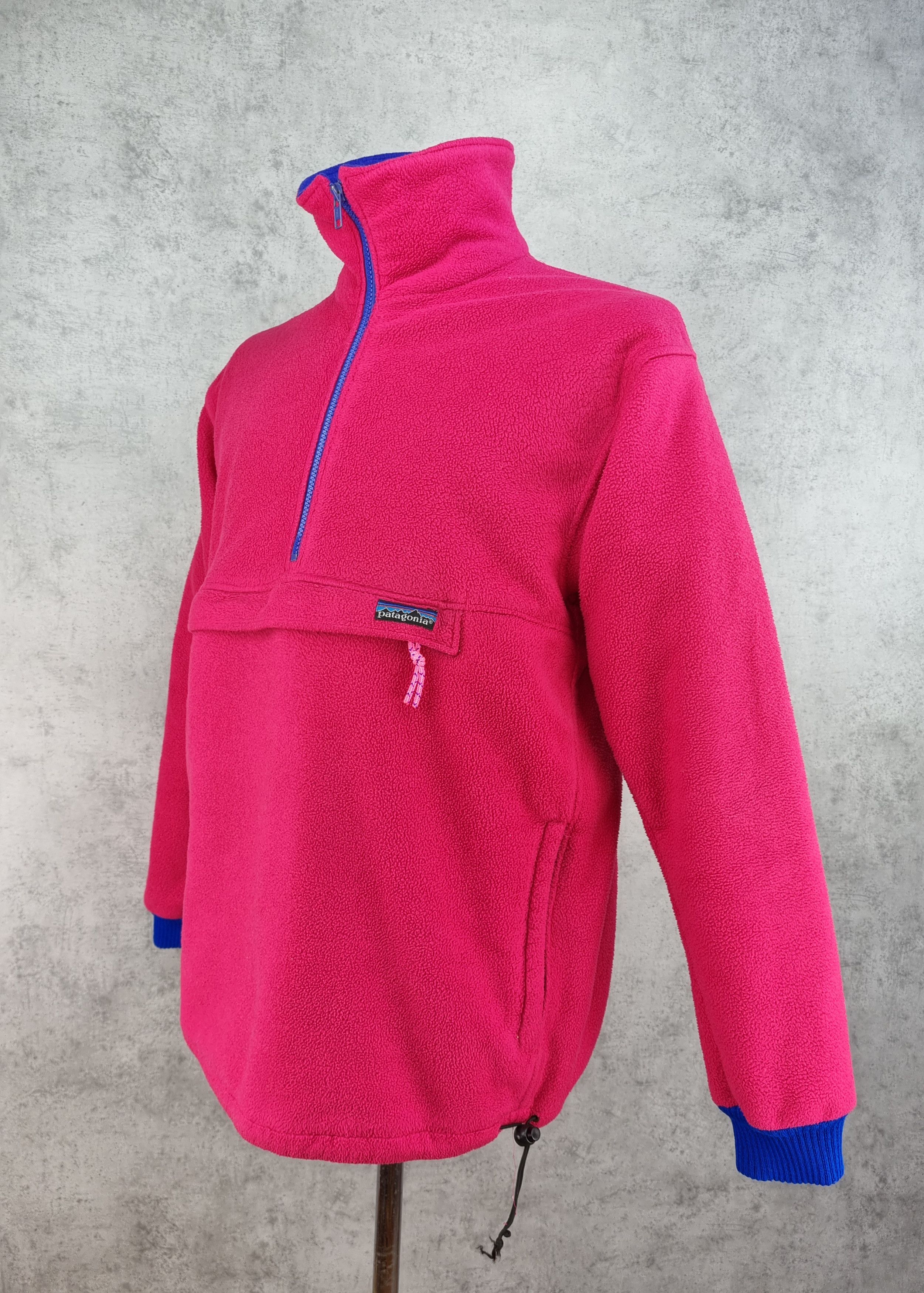 Patagonia × Vintage Rare 90s PATAGONIA Kangaroo Fleece Anorak Half Zip Size US L / EU 52-54 / 3 - 4 Thumbnail
