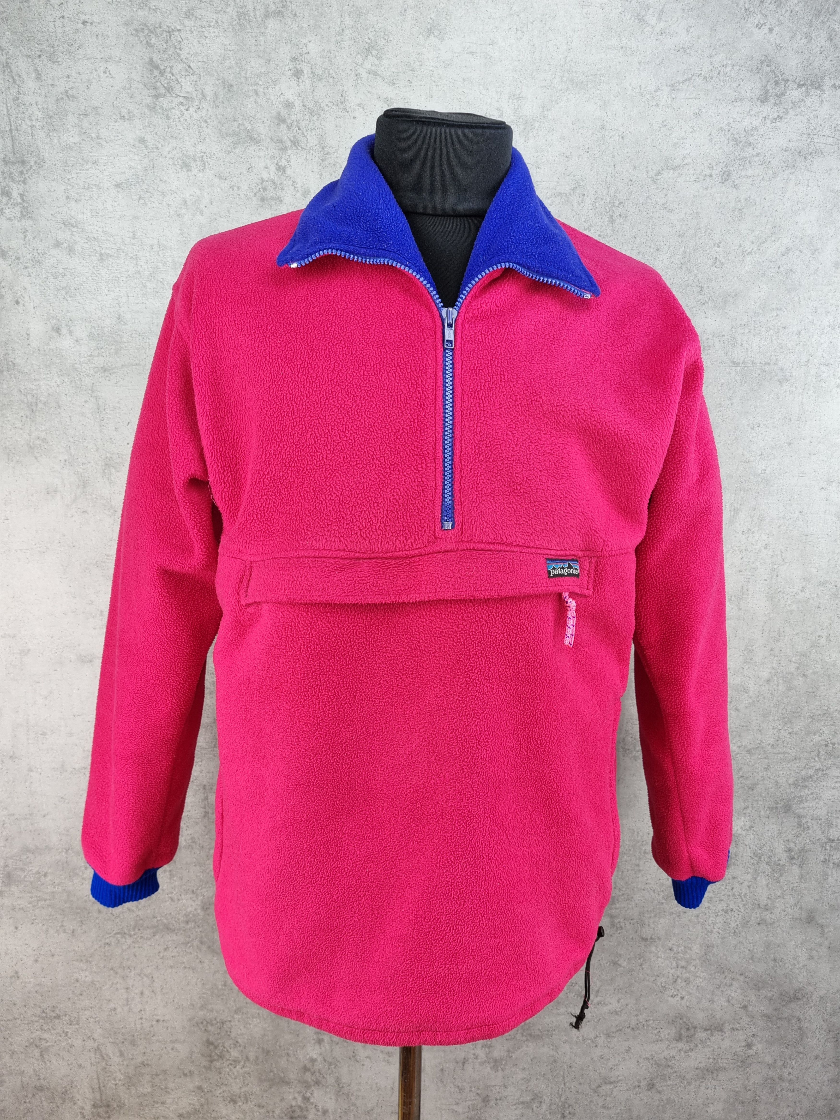 Patagonia × Vintage Rare 90s PATAGONIA Kangaroo Fleece Anorak Half Zip Size US L / EU 52-54 / 3 - 2 Thumbnail