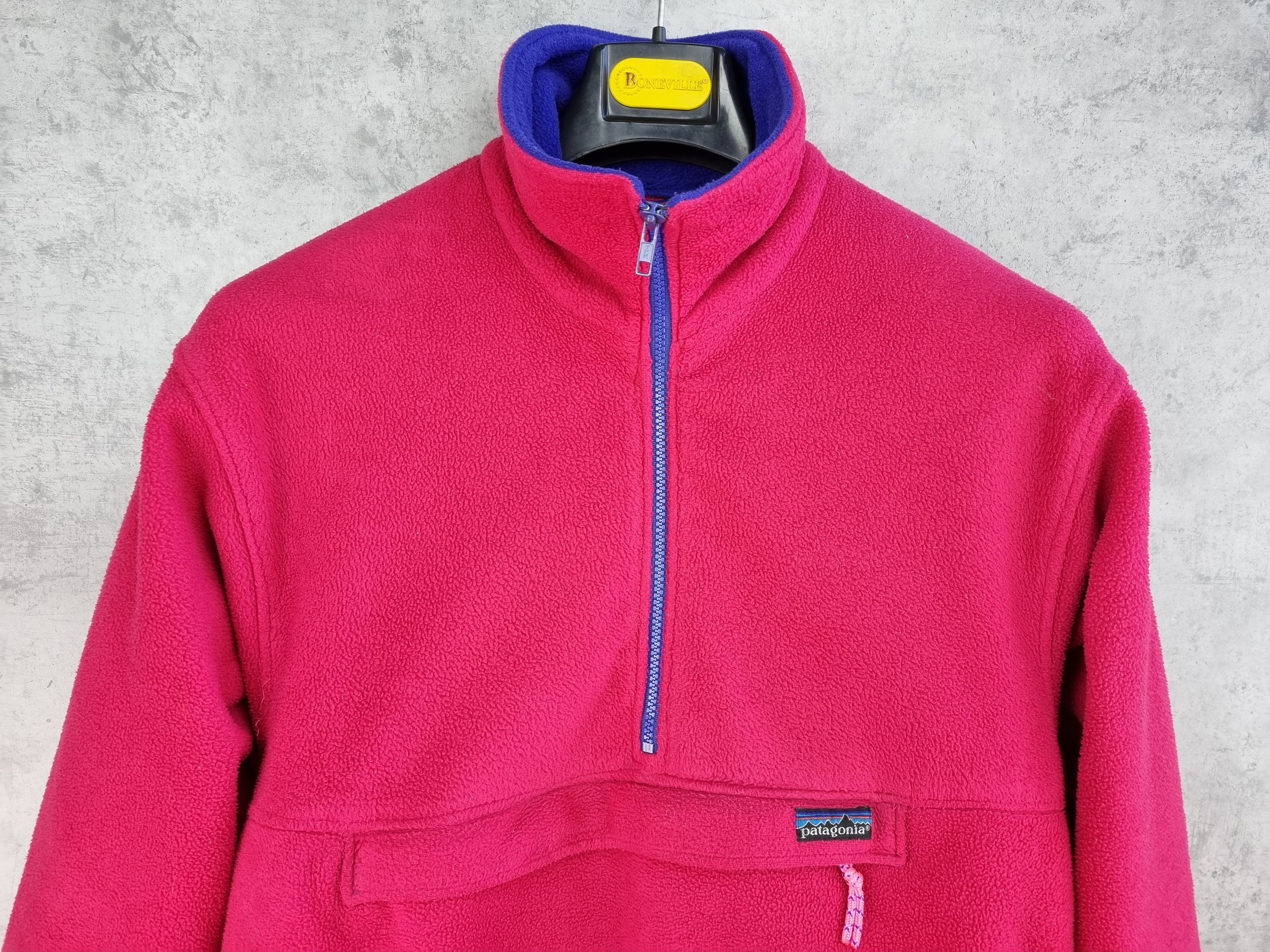 Patagonia × Vintage Rare 90s PATAGONIA Kangaroo Fleece Anorak Half Zip Size US L / EU 52-54 / 3 - 10 Thumbnail