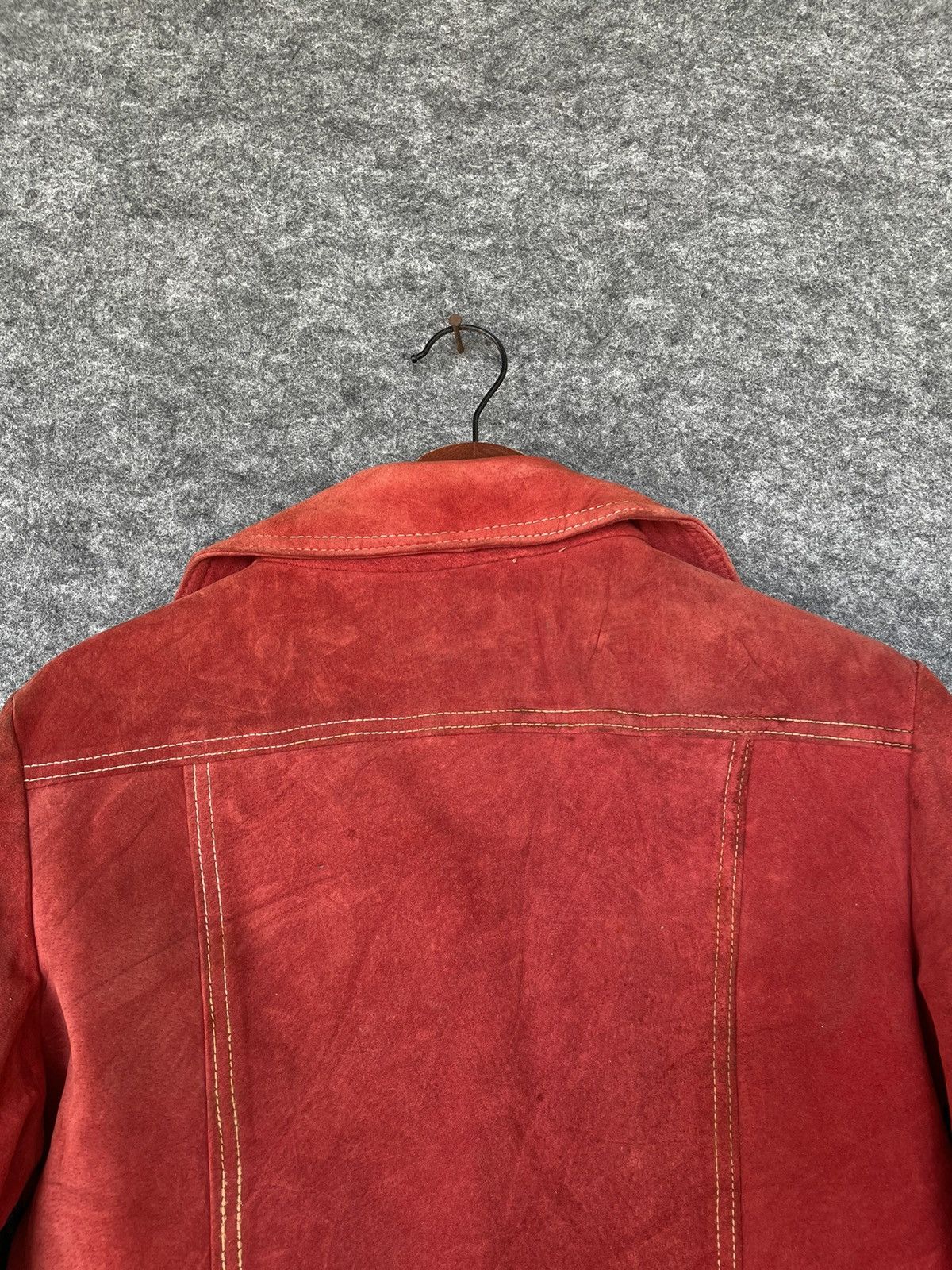 Genuine Leather SUEDE LIFE RED JACKET Size US XS / EU 42 / 0 - 4 Thumbnail