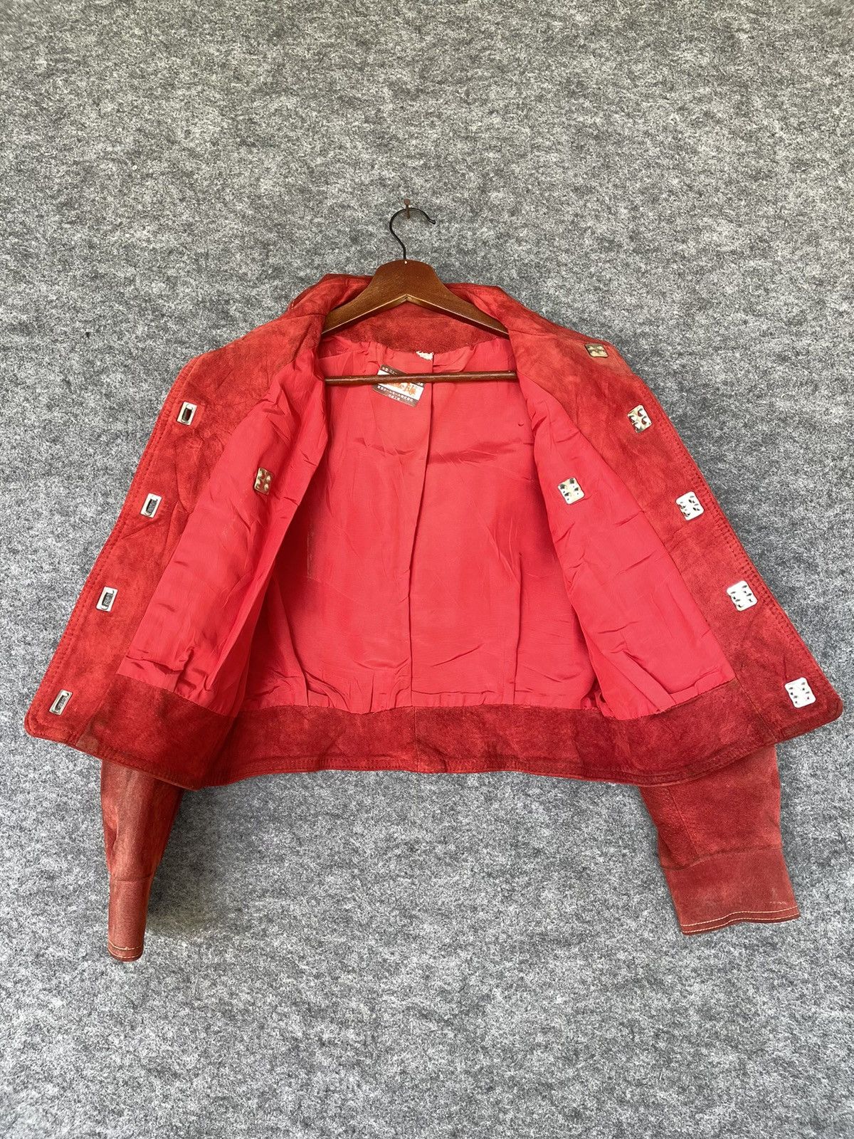 Genuine Leather SUEDE LIFE RED JACKET Size US XS / EU 42 / 0 - 5 Thumbnail