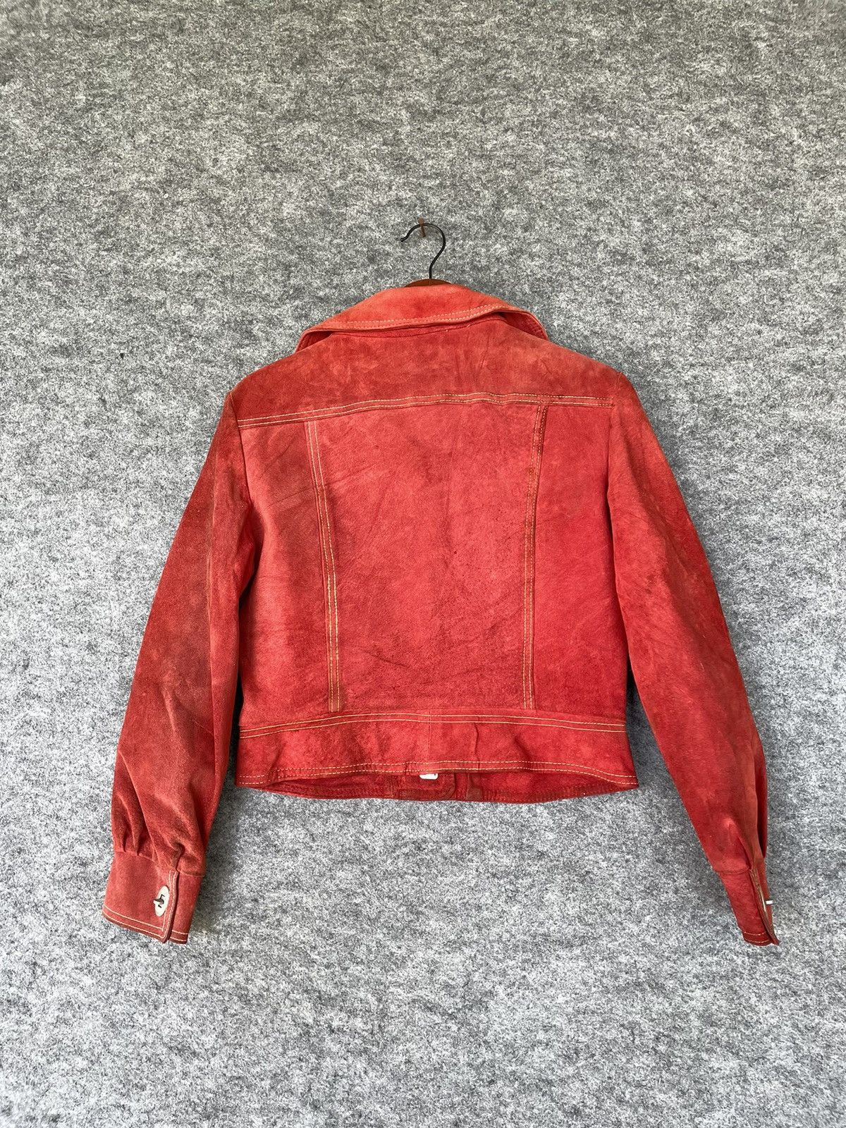 Genuine Leather SUEDE LIFE RED JACKET Size US XS / EU 42 / 0 - 3 Thumbnail