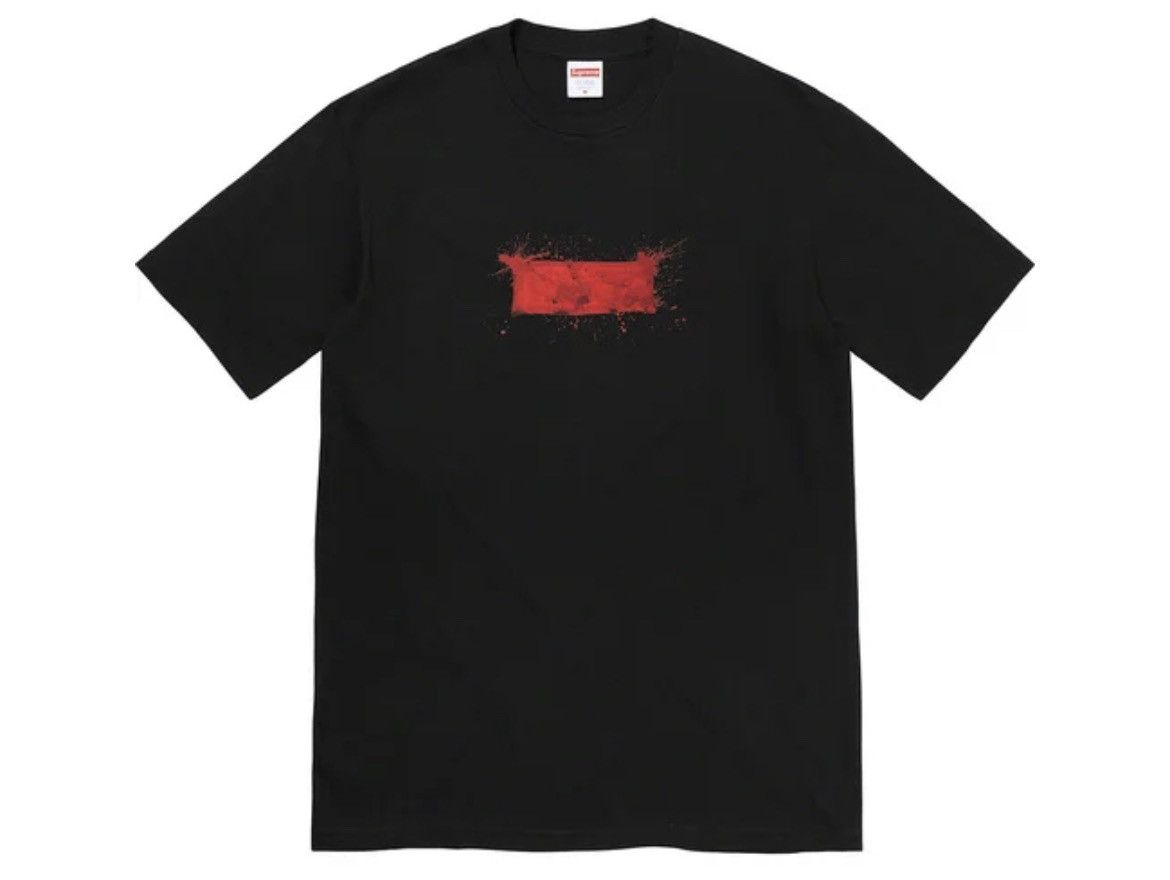 image of Supreme X Ralph Steadman Box Logo Tee in Black, Men's (Size 2XL)