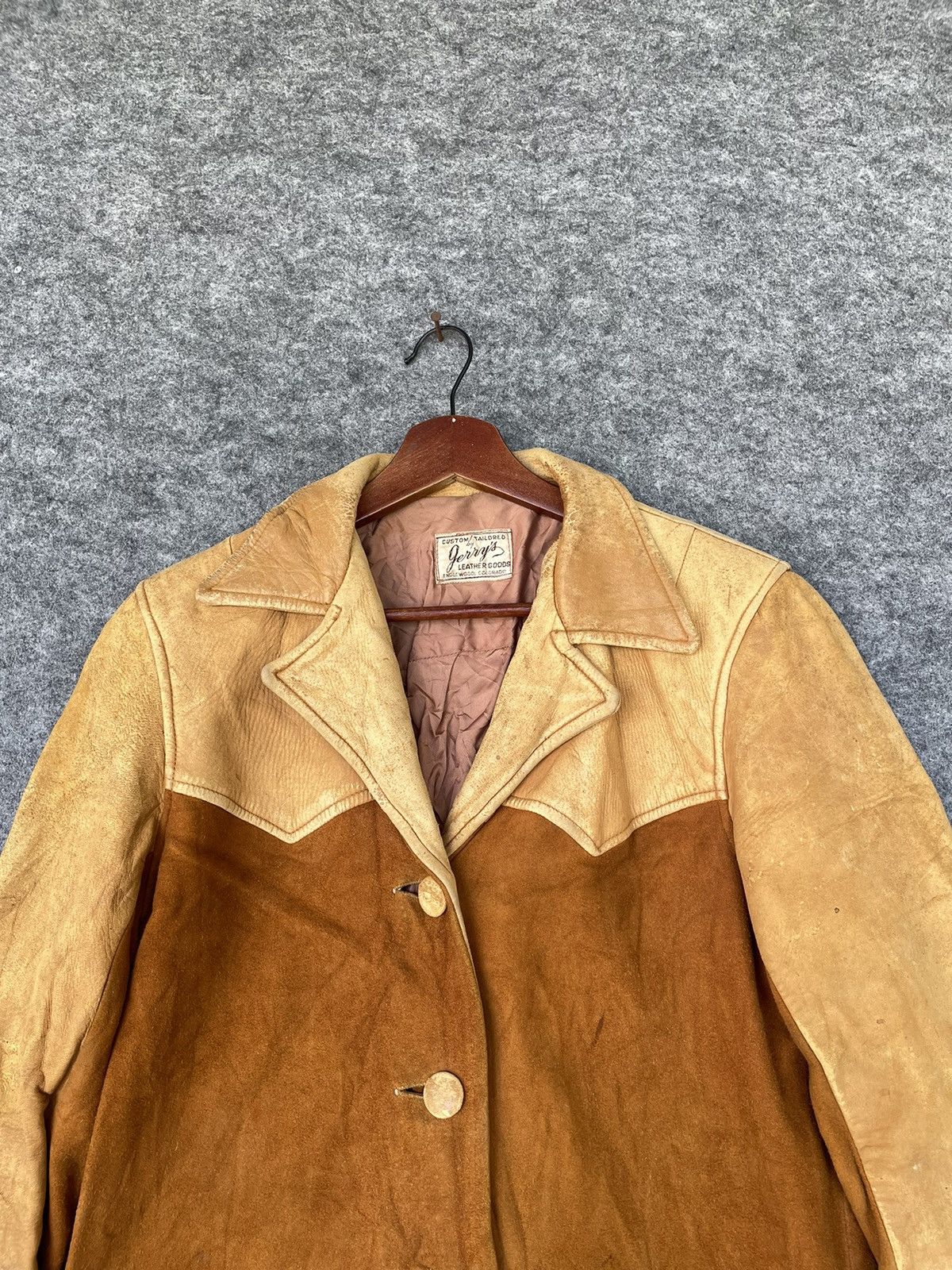 Genuine Leather × Vintage CUSTOM TAILORED BY GERRYS PATCHWORK LEATHER JACKET Size US M / EU 48-50 / 2 - 2 Thumbnail