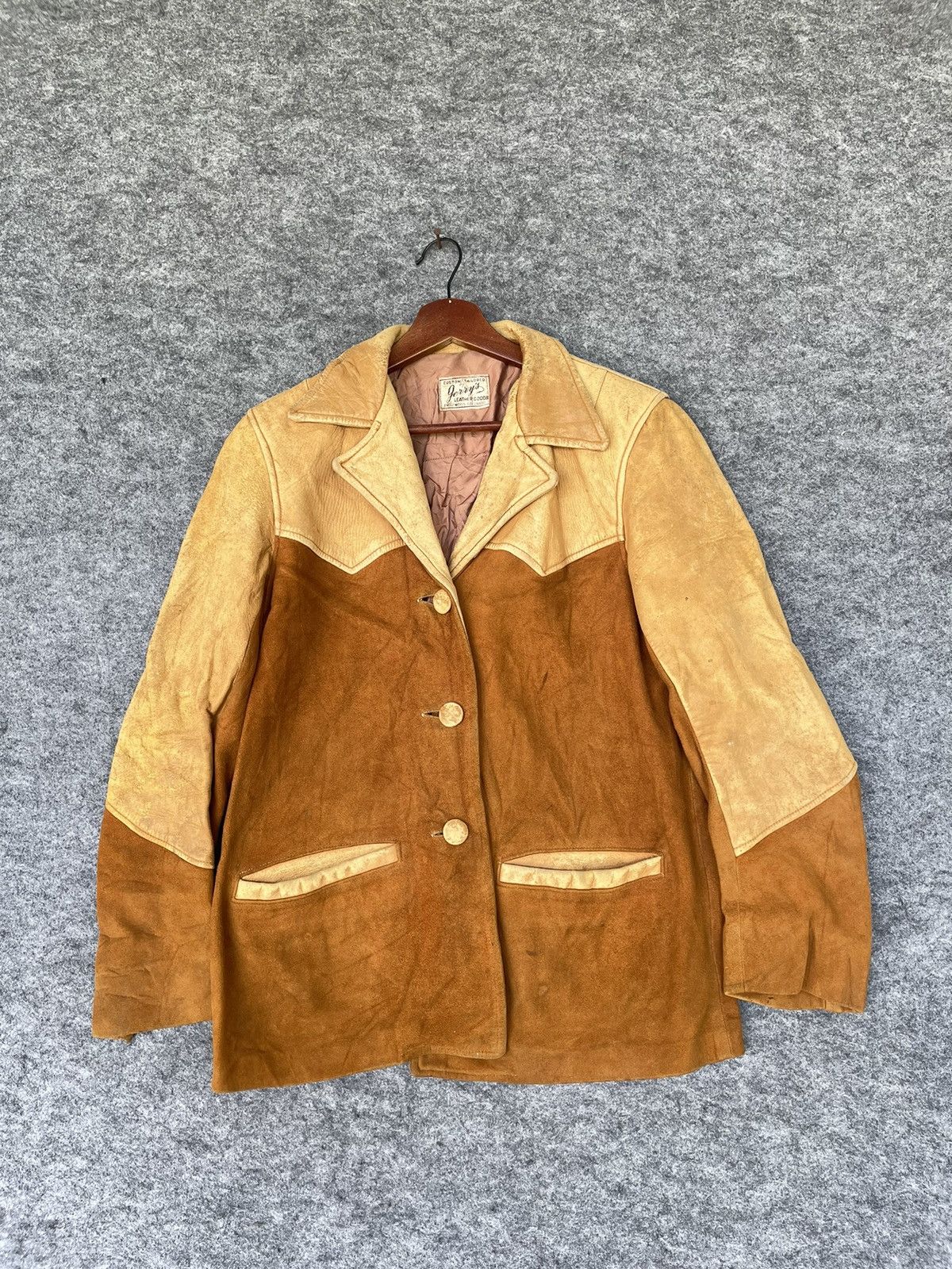 Genuine Leather × Vintage CUSTOM TAILORED BY GERRYS PATCHWORK LEATHER JACKET Size US M / EU 48-50 / 2 - 1 Thumbnail