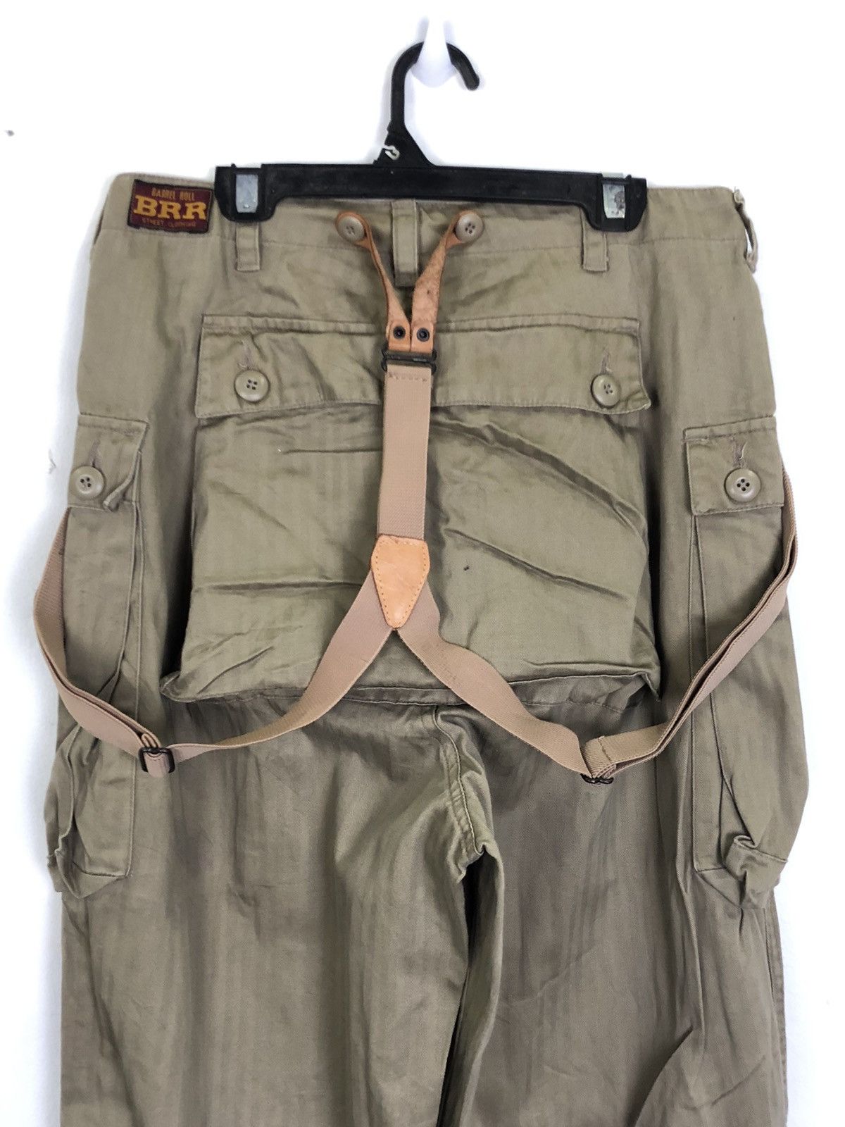Japanese Brand × Vintage Vintage BARREL ROLL overall cargo monkey pants big pocket Size US 29 - 3 Thumbnail
