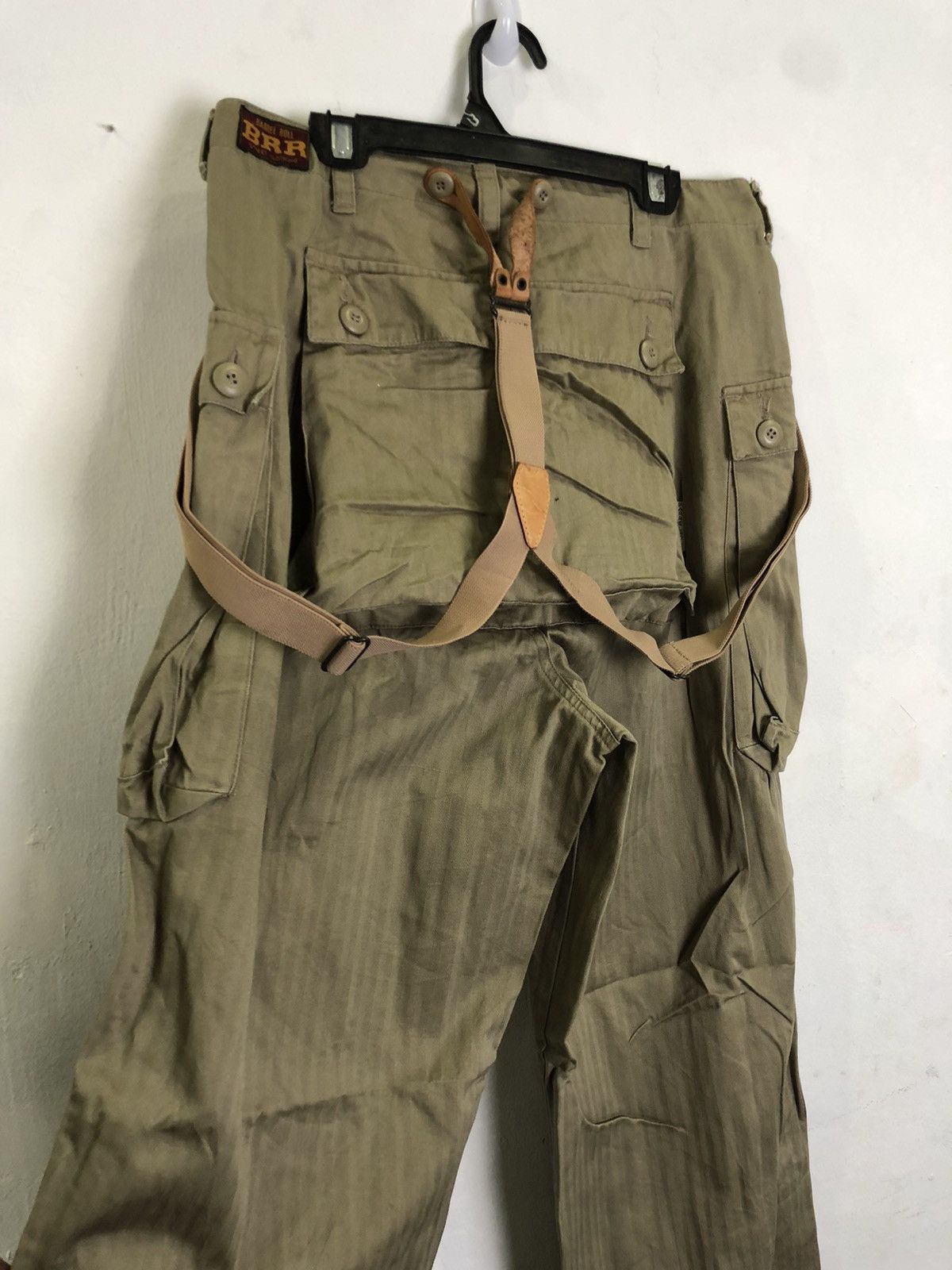 Japanese Brand × Vintage Vintage BARREL ROLL overall cargo monkey pants big pocket Size US 29 - 4 Thumbnail