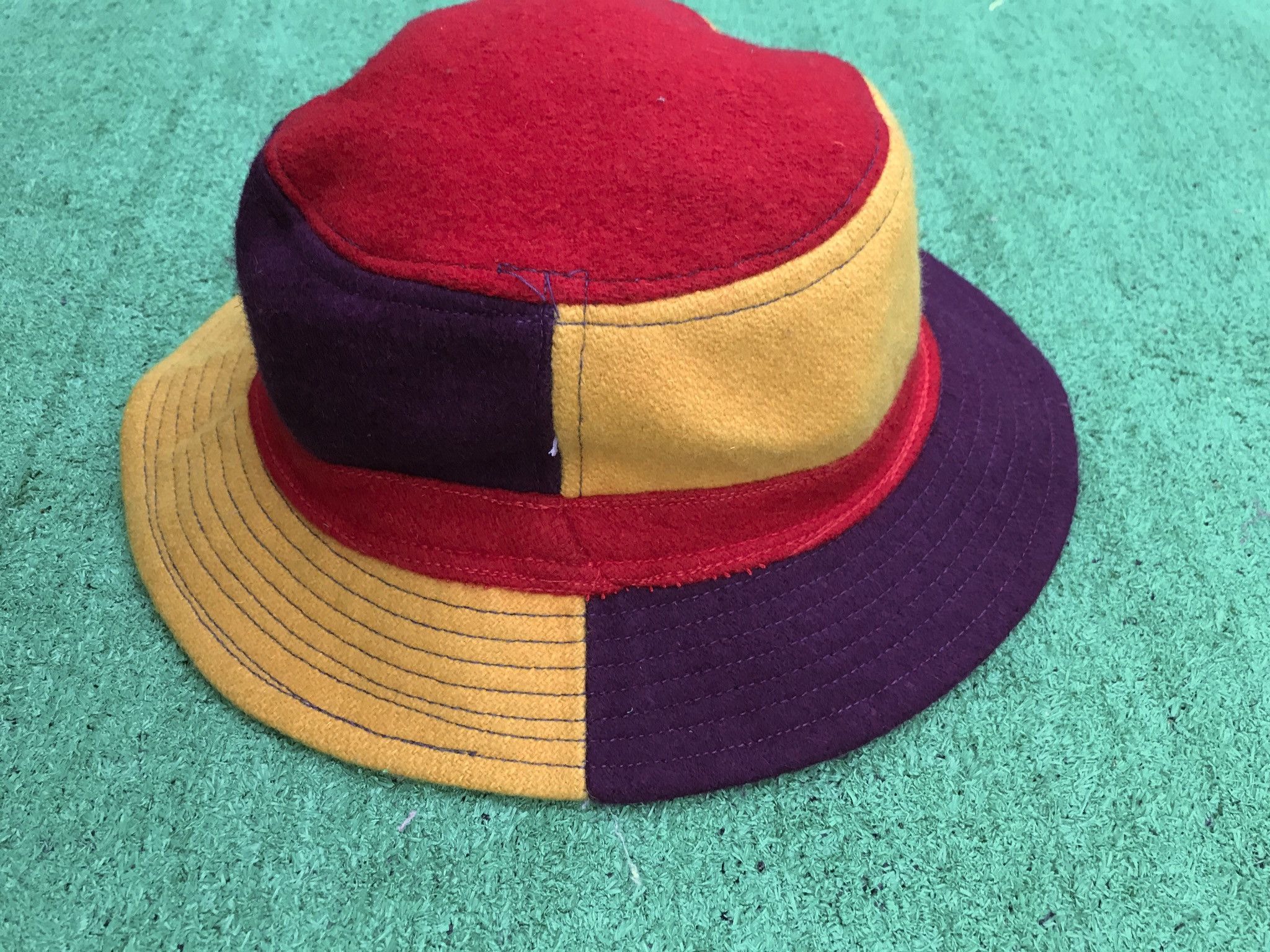 Vintage Vintage 70s Broner Multicolour Bucket Hat Made in Usa Size ONE SIZE - 2 Thumbnail