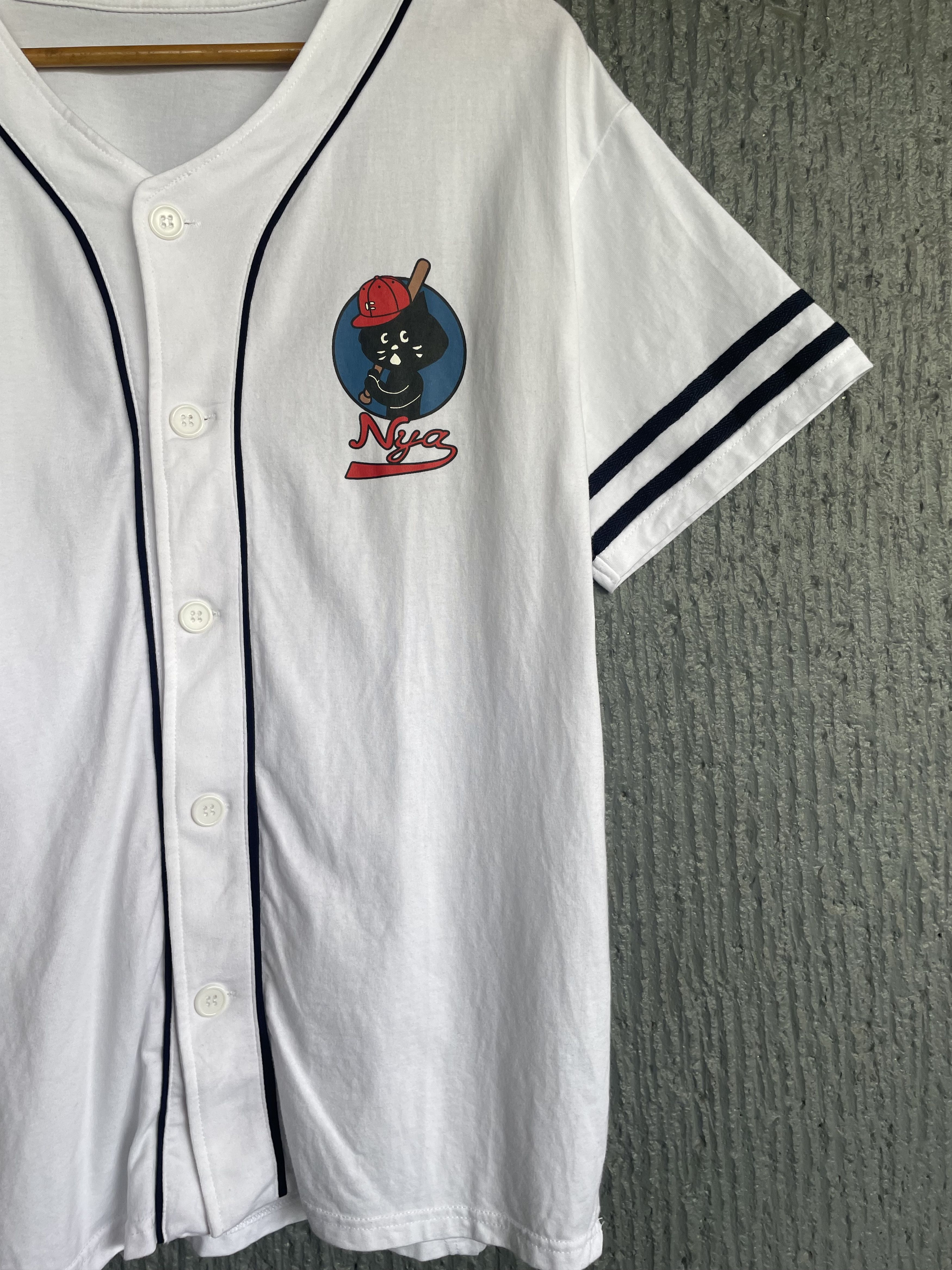 Ne-Net Ne-net Logo Printed Baseball Shirt (Issey Miyake) Size US L / EU 52-54 / 3 - 4 Thumbnail