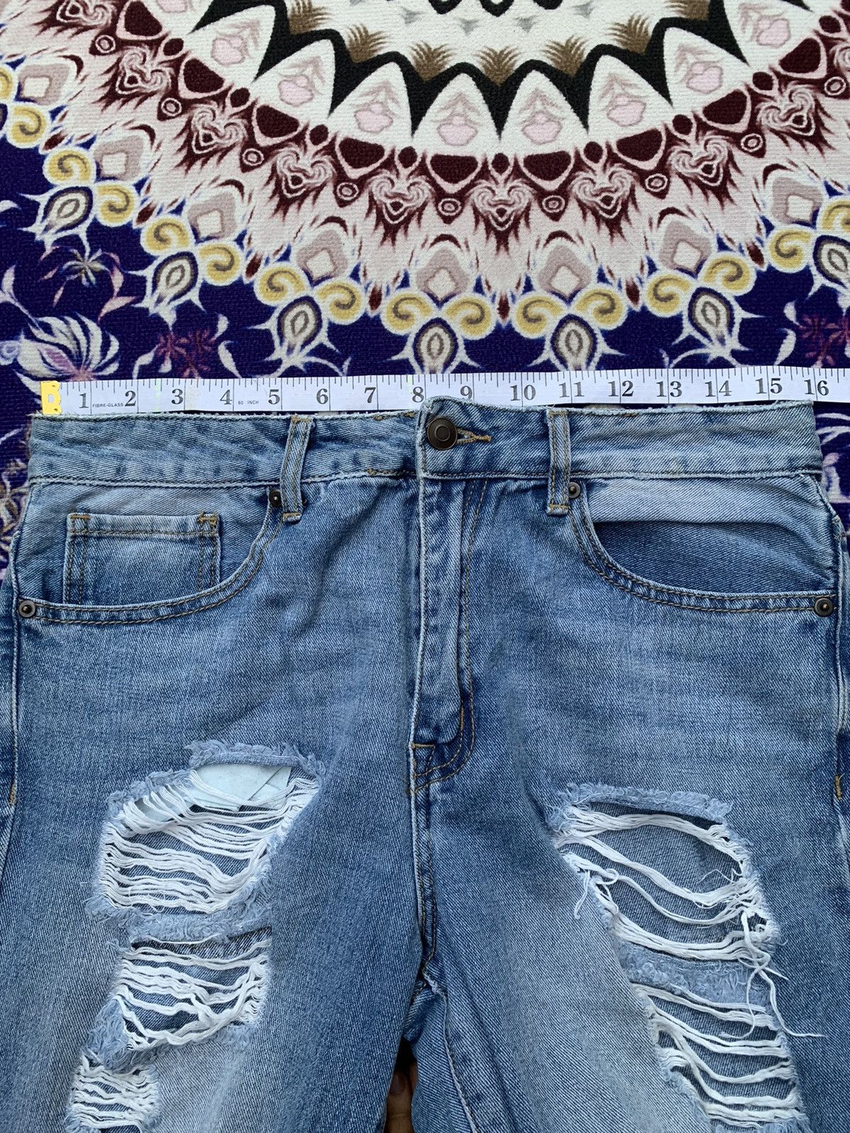 Designer × Forever 21 Forever 21 Distressed Denim Size US 32 / EU 48 - 7 Thumbnail