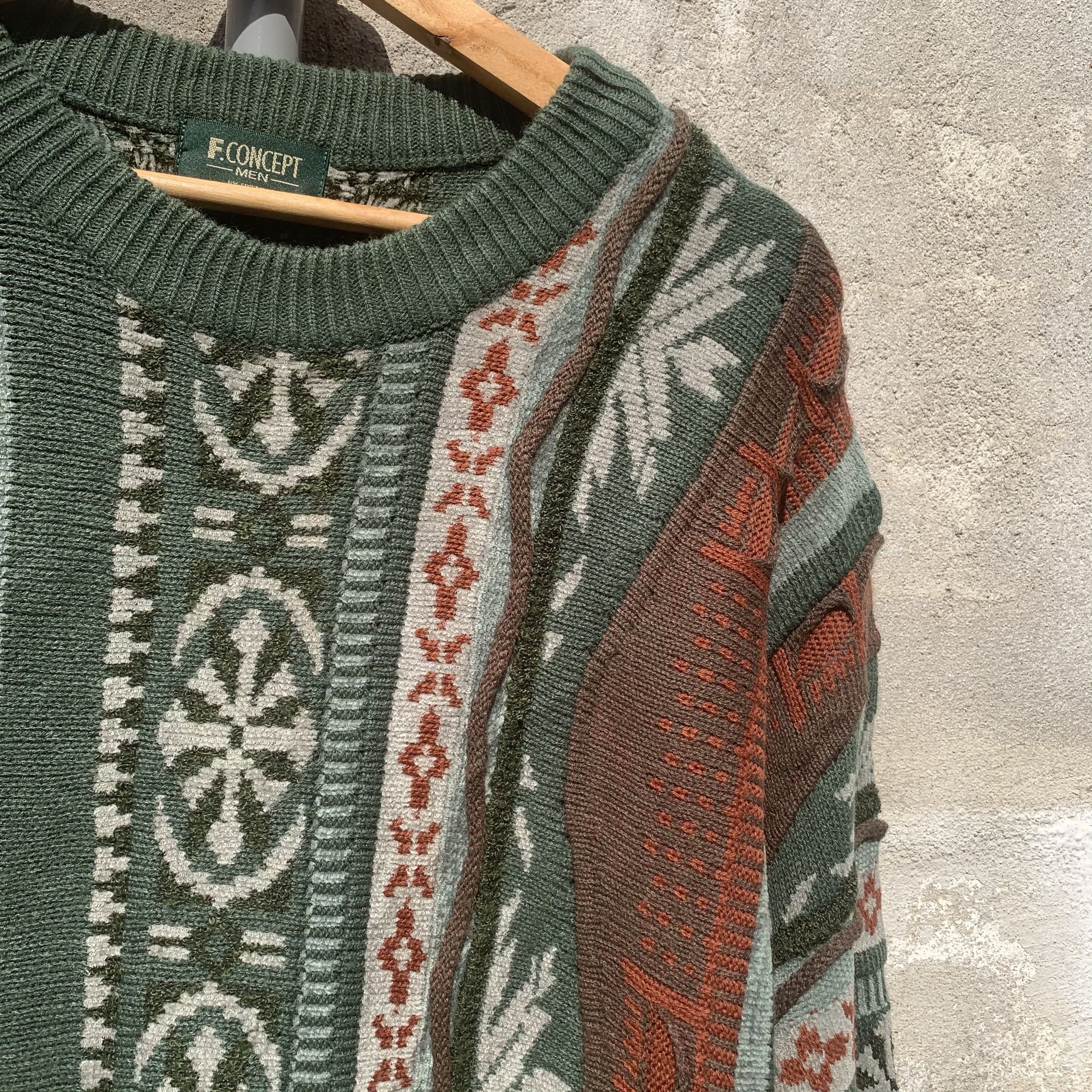 Coogi Hand Knit Jumper Cable Knitwear VERY RARE Crewneck Sweater Size US M / EU 48-50 / 2 - 4 Thumbnail