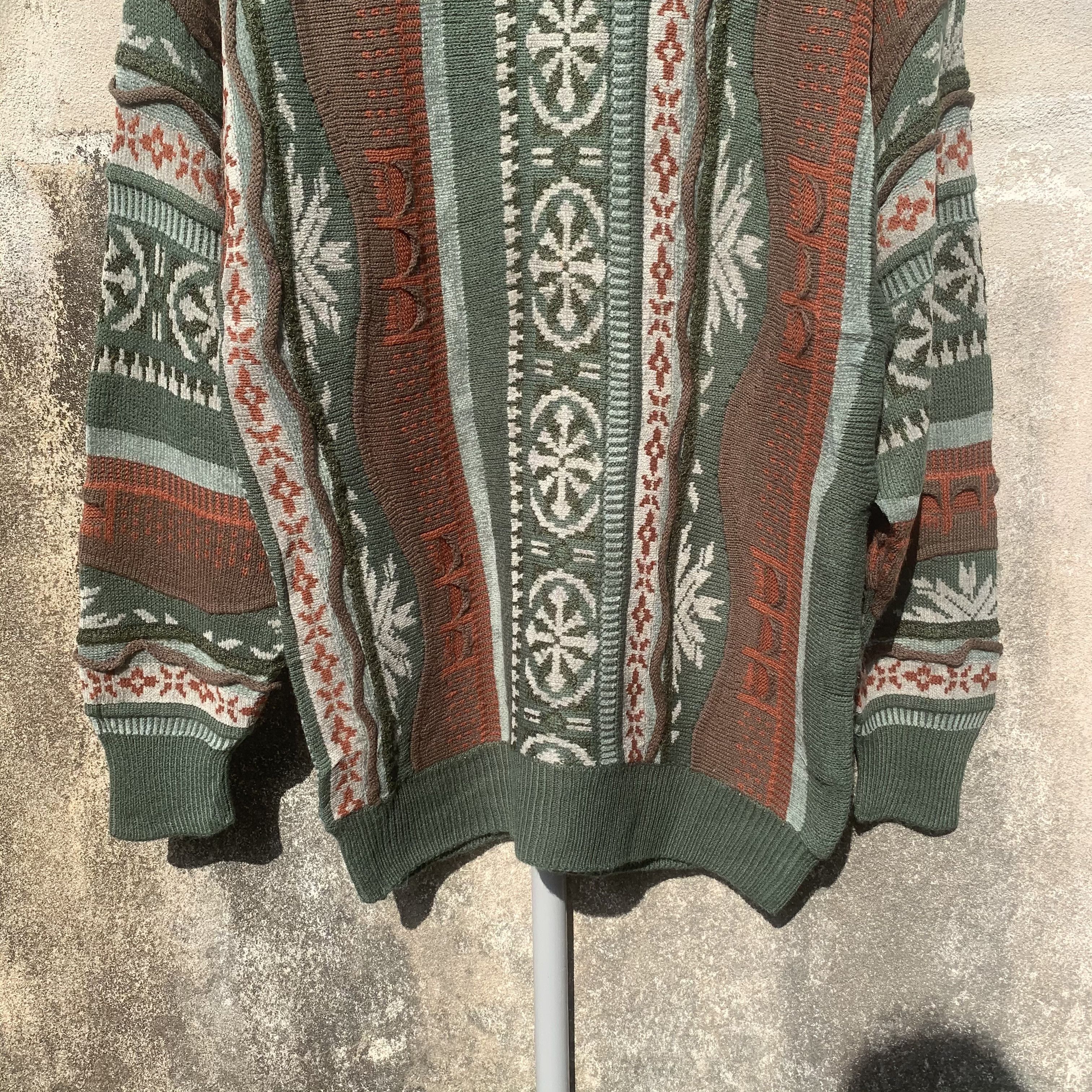 Coogi Hand Knit Jumper Cable Knitwear VERY RARE Crewneck Sweater Size US M / EU 48-50 / 2 - 3 Thumbnail