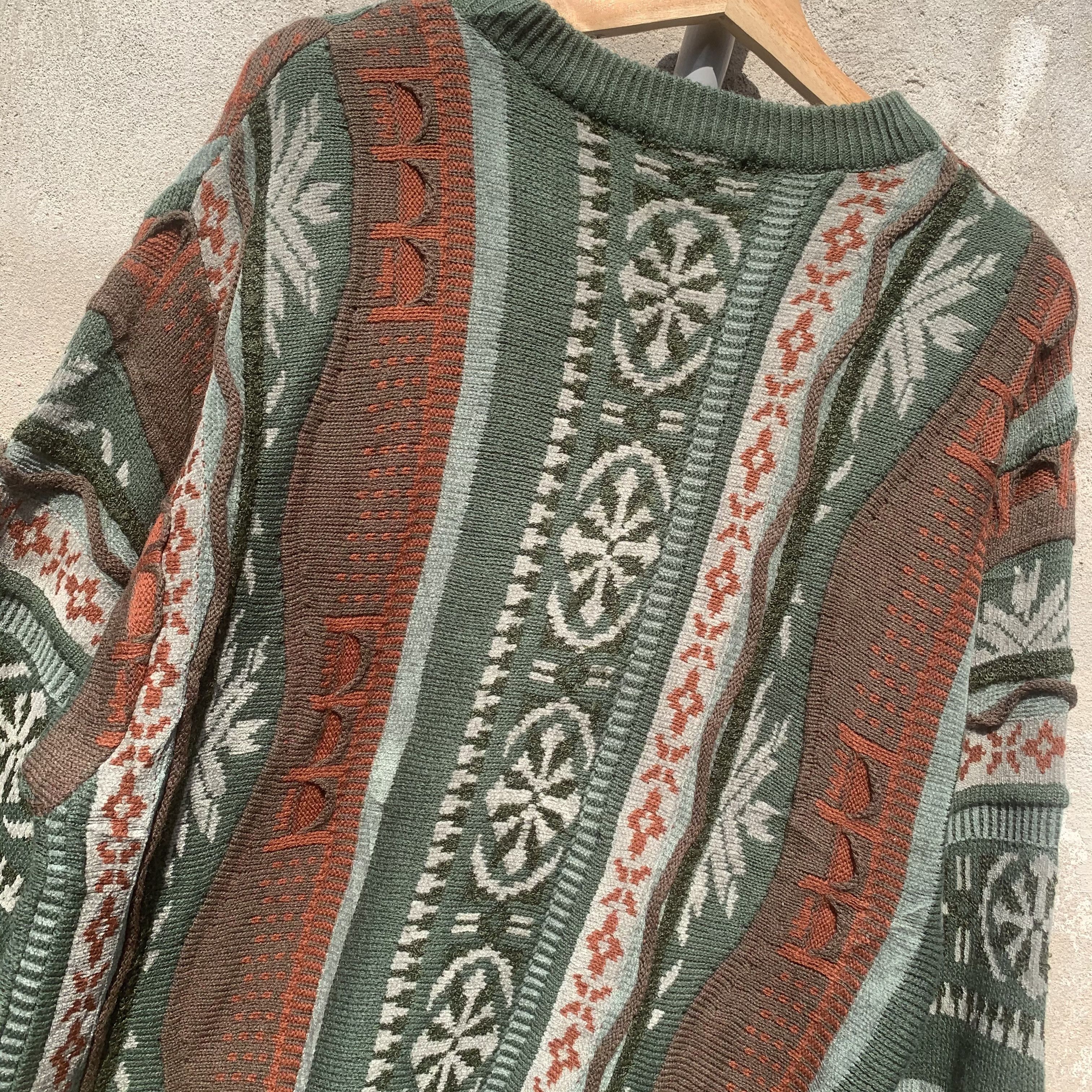 Coogi Hand Knit Jumper Cable Knitwear VERY RARE Crewneck Sweater Size US M / EU 48-50 / 2 - 10 Thumbnail
