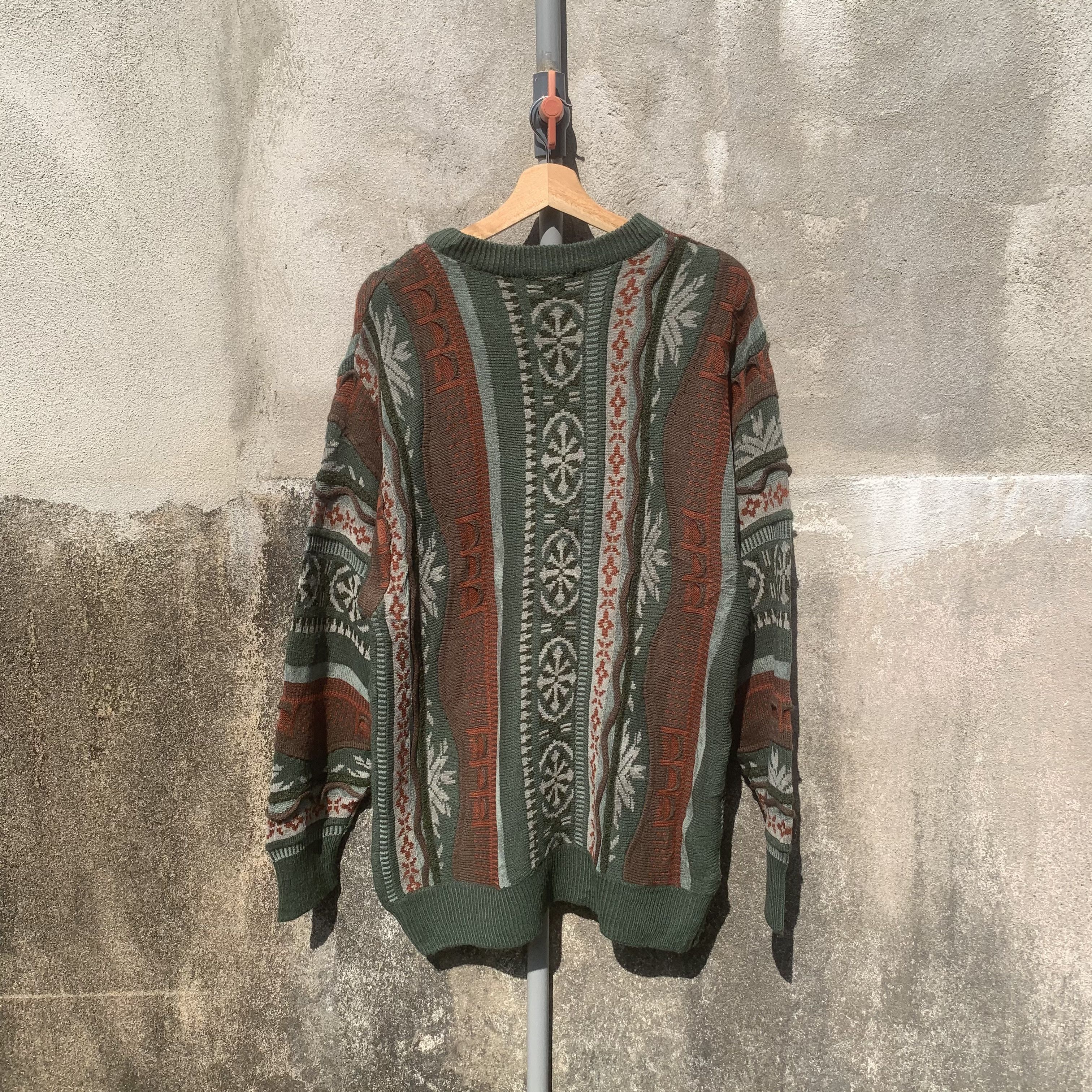 Coogi Hand Knit Jumper Cable Knitwear VERY RARE Crewneck Sweater Size US M / EU 48-50 / 2 - 9 Thumbnail