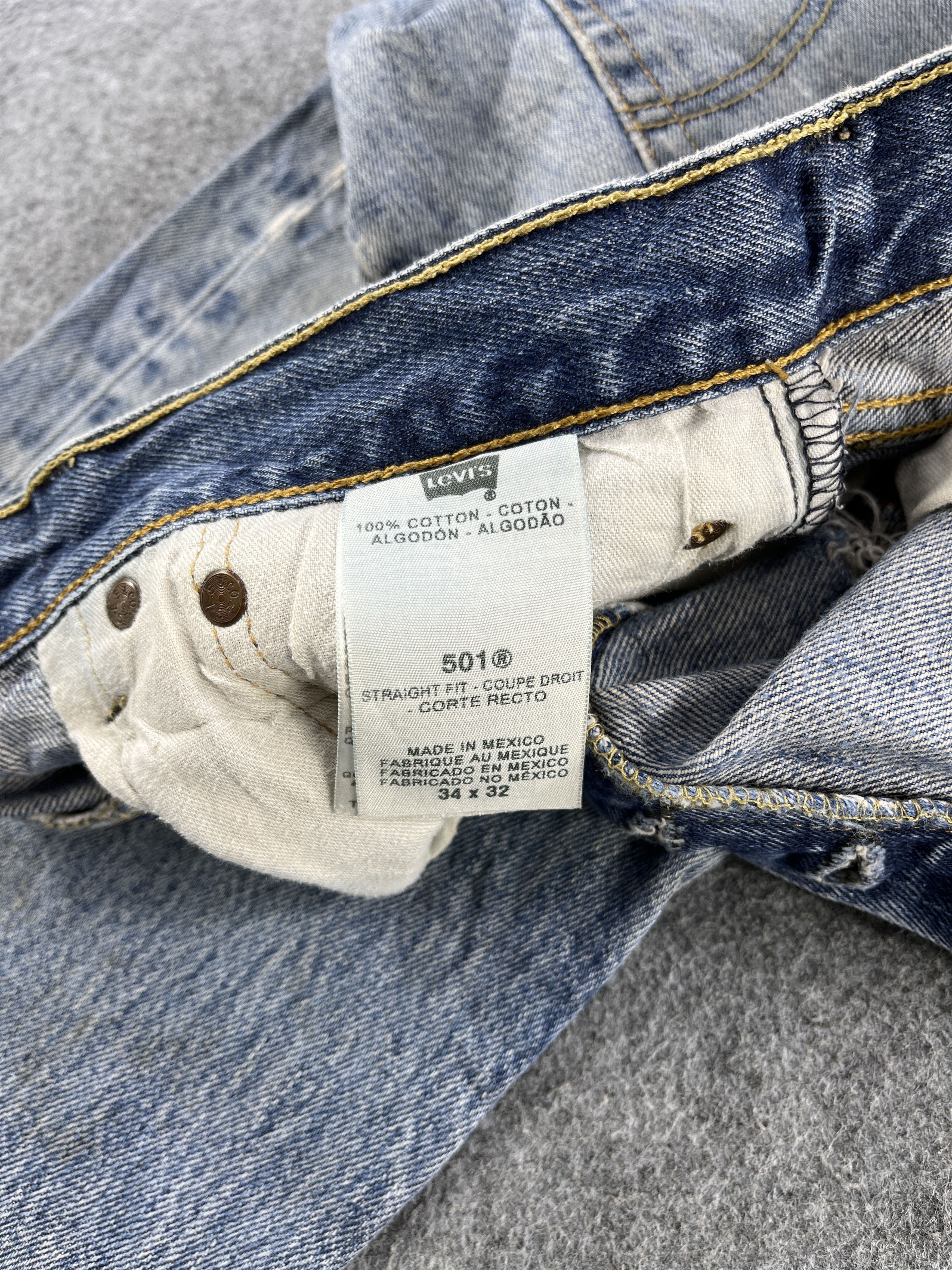 Levi's Vintage Levis 501 Ripped Jeans - J213 Size US 34 / EU 50 - 8 Thumbnail