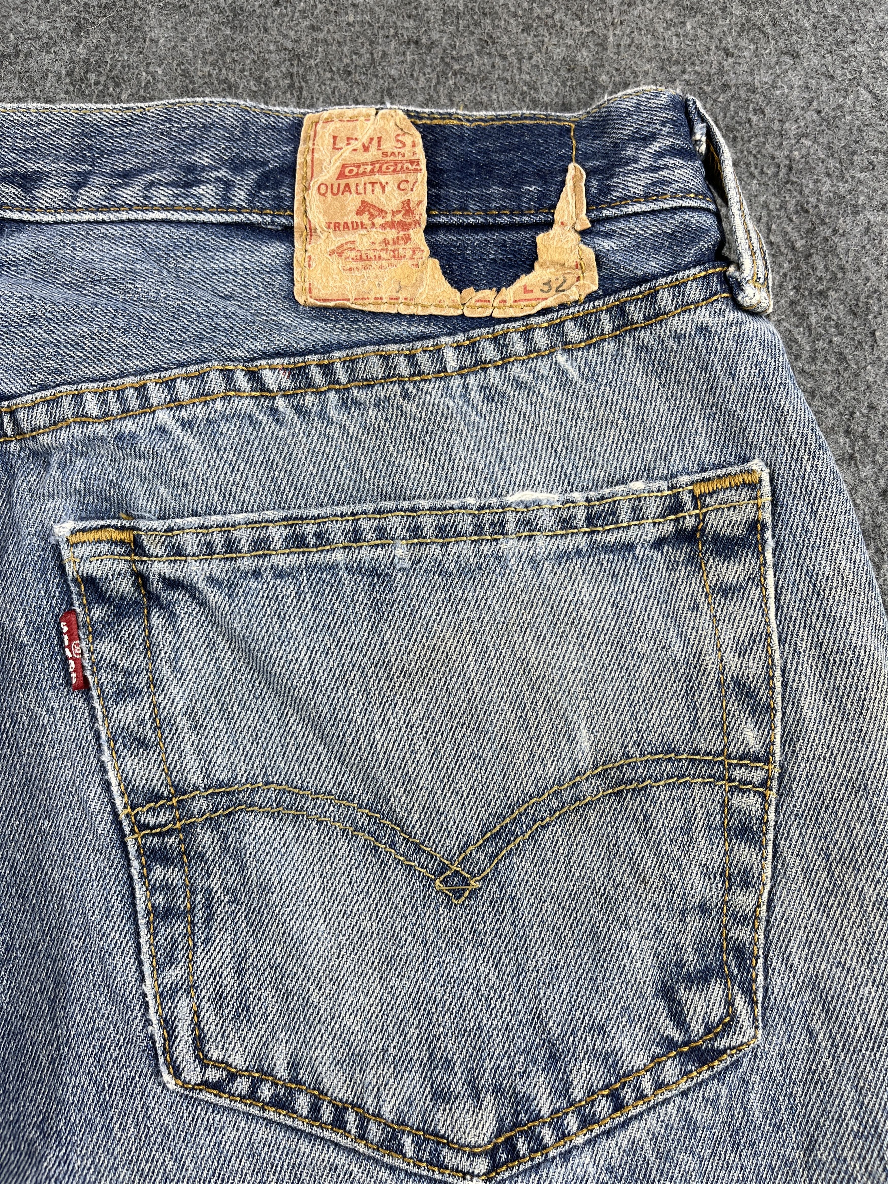 Levi's Vintage Levis 501 Ripped Jeans - J213 Size US 34 / EU 50 - 13 Thumbnail